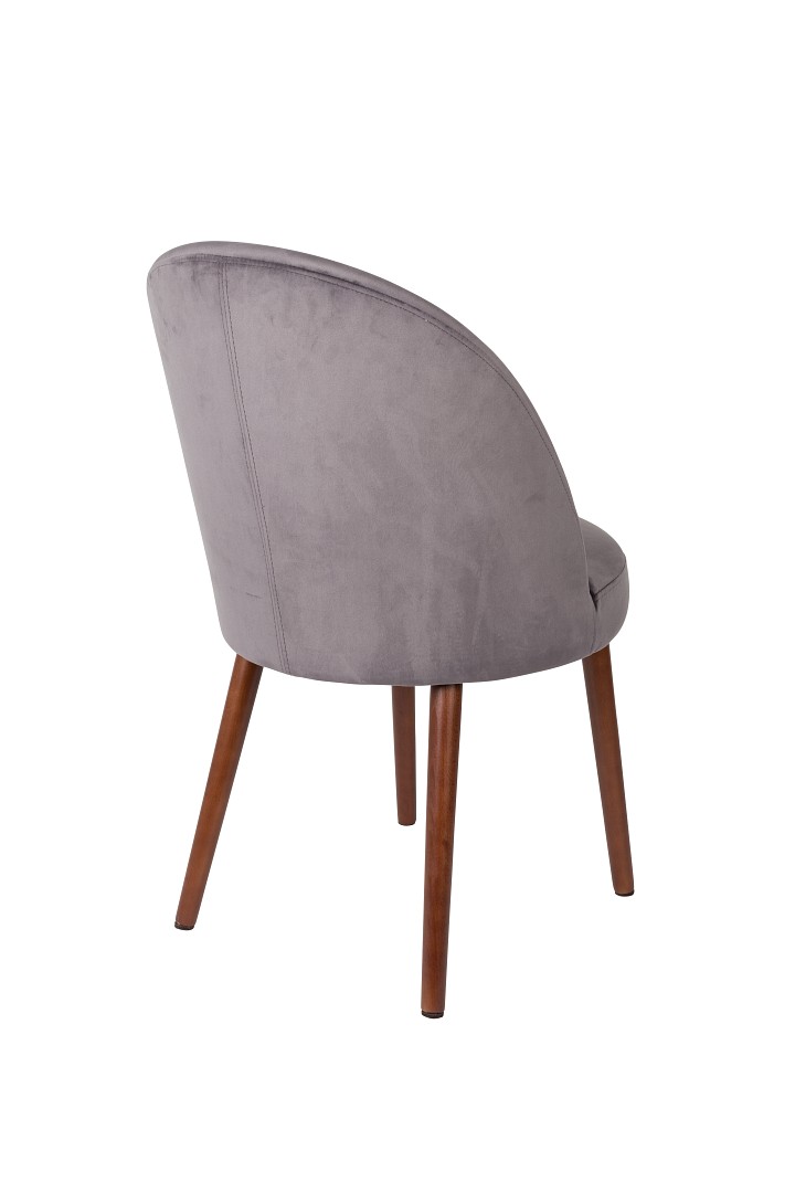 Zuiver Retro Esszimmerstuhl Barbara Samt Grau
