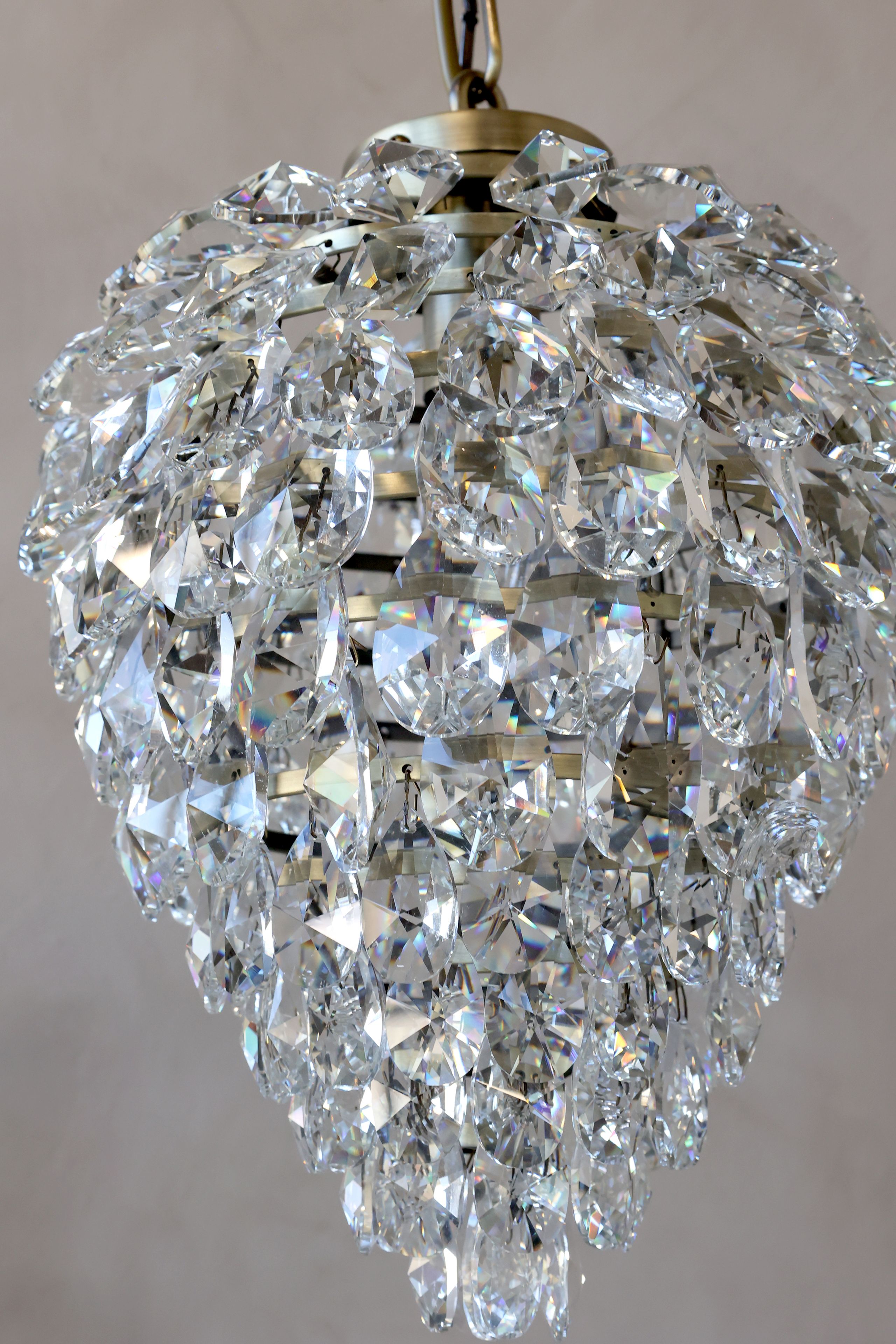 Hängelampe Pendelleuchte Versailles Glasprismen klein