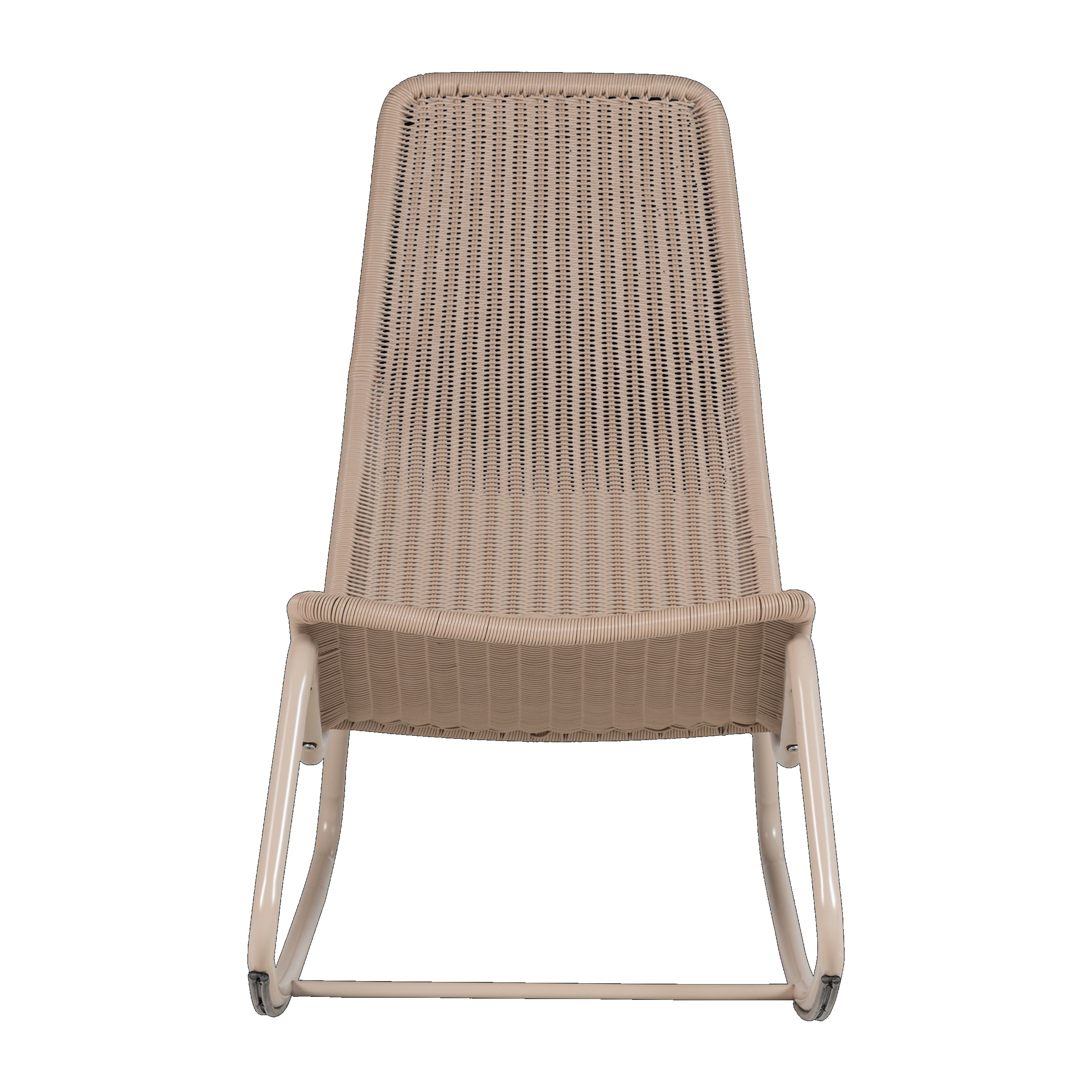 Retro Schaukelstuhl Tom Outdoor Metallgestell Sand