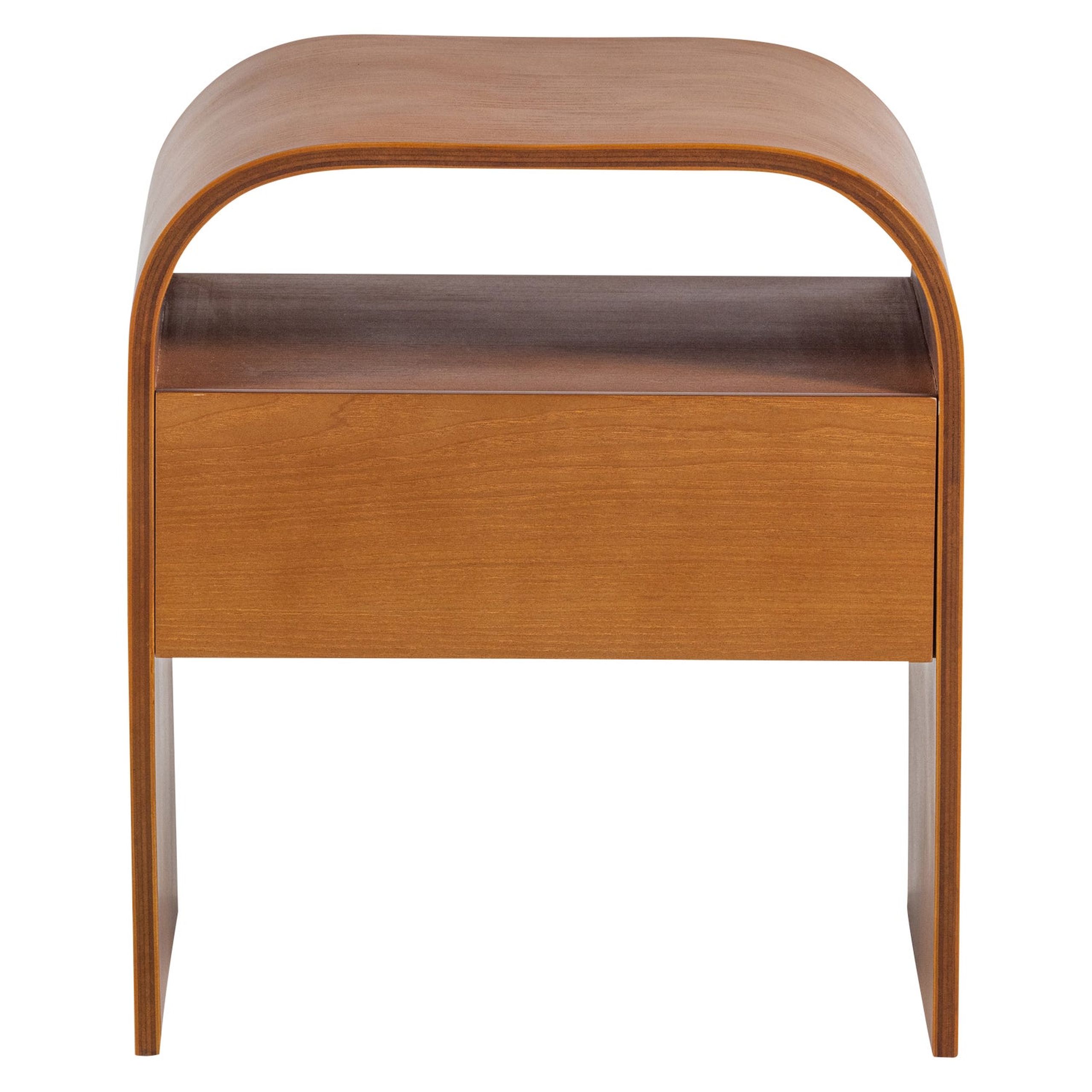 Retro Nachttisch Momo abgerundet stehend