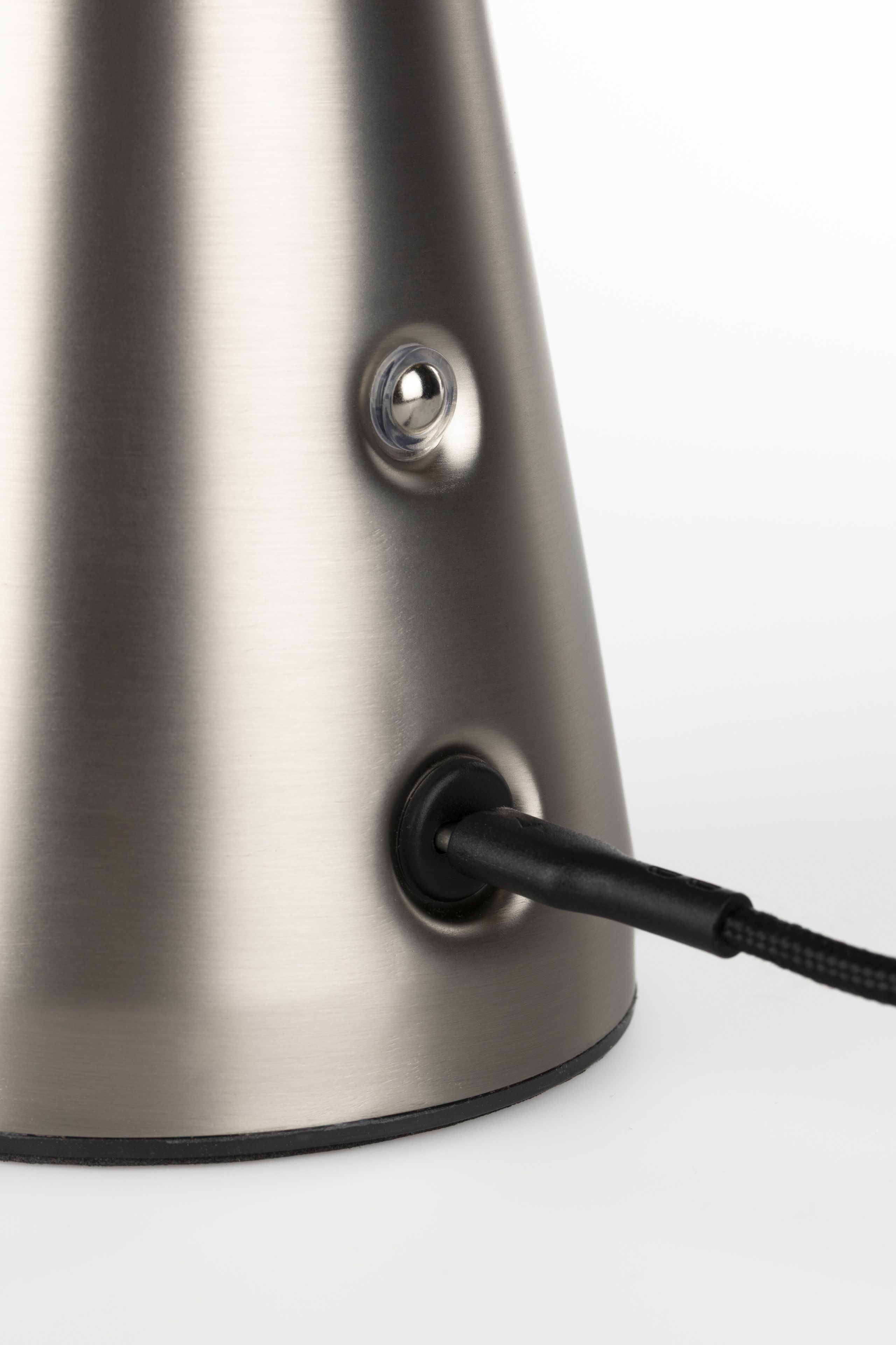 Retro LED Tischlampe Bello dimmbar Mid-Century-Design Silber