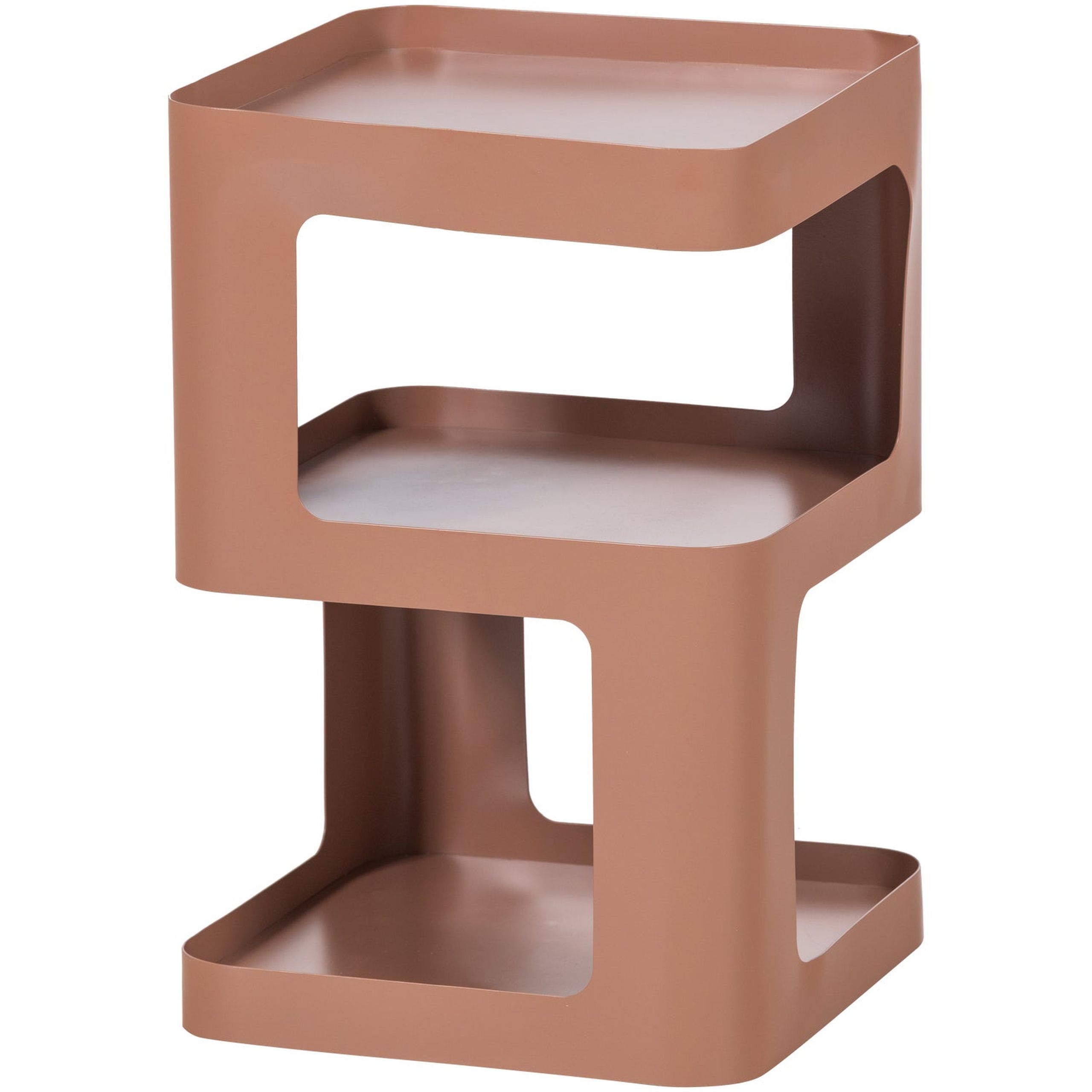 Retro Beistelltisch Couchtisch Nachttisch Riv Metall Lachrosa