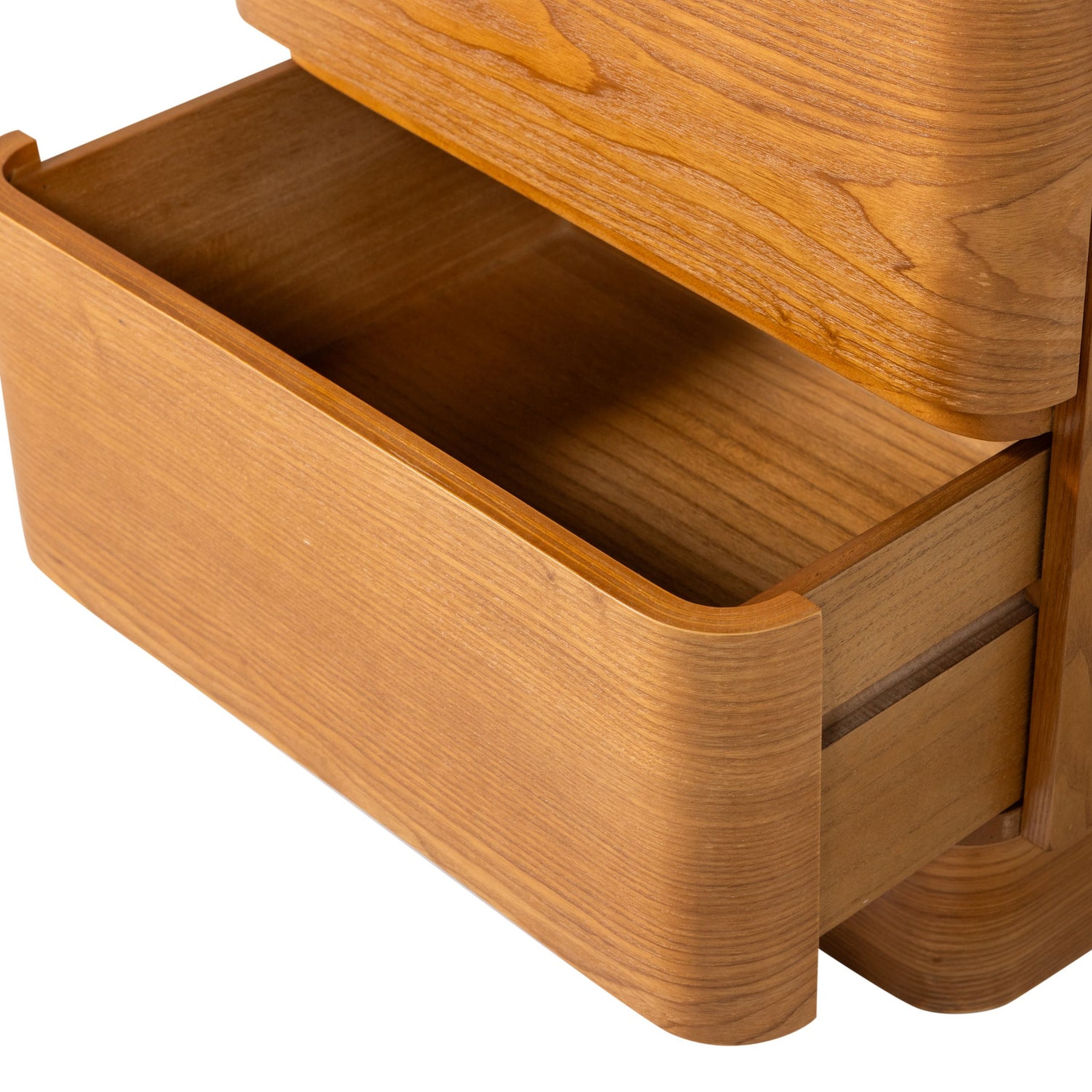 Retro Kommode Fejo zwei abgerundete Schubladen 