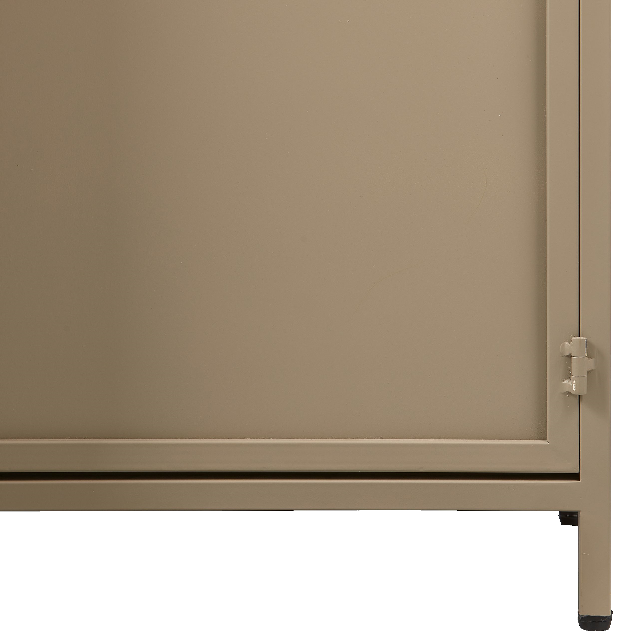 Vitrine Metallschrank Exhibit Industrial Metall-Glas Khaki 170