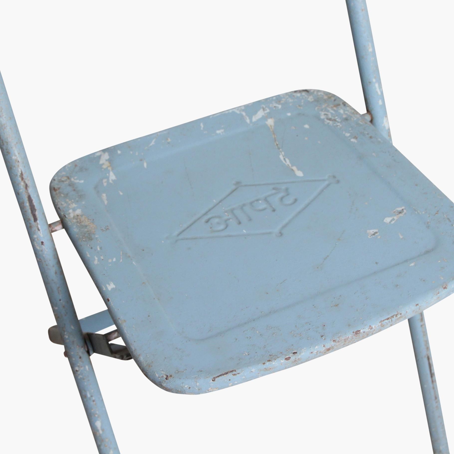 Vintage Klappstuhl Easy Balkonstuhl Esszimmerstuhl Hellblau Outdoor