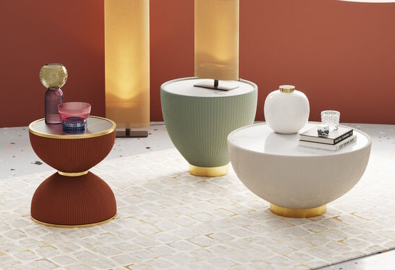 Retro Couchtisch Beistelltisch Endless Vegas Kunstleder