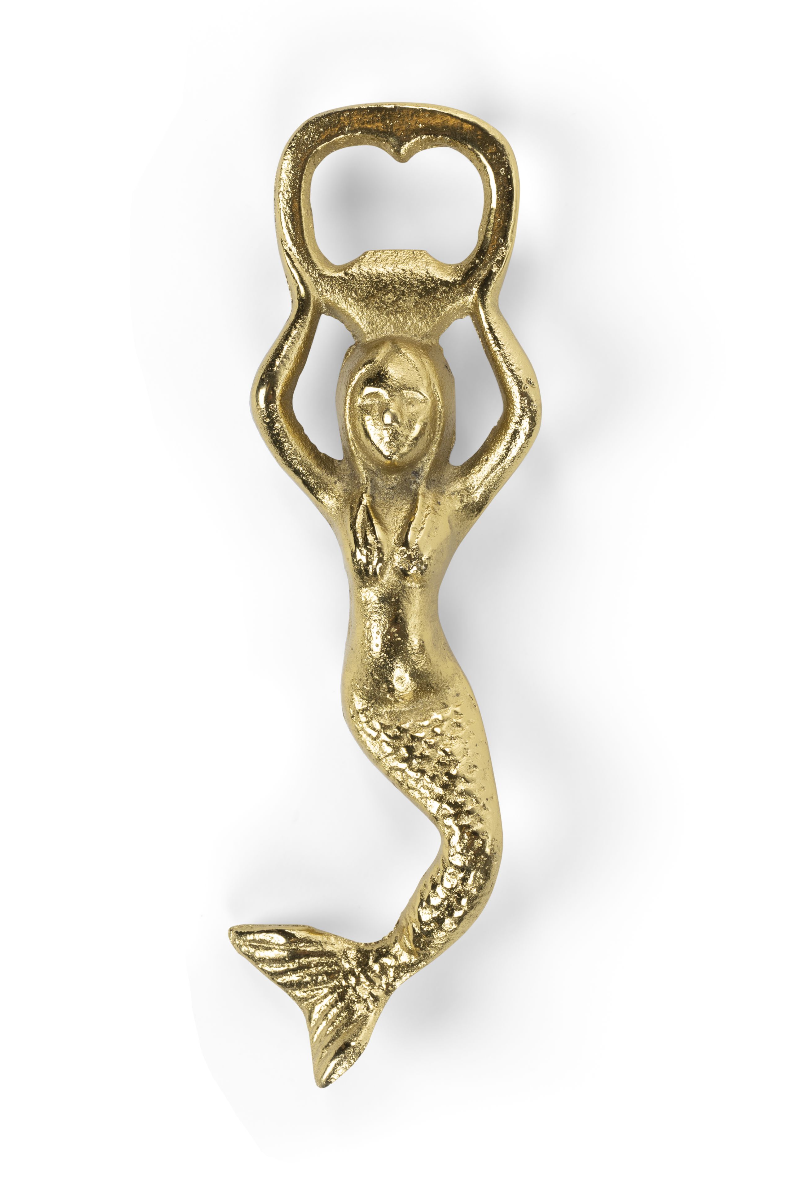 Retro Flaschenöffner Kapselheber Mermaid Gold