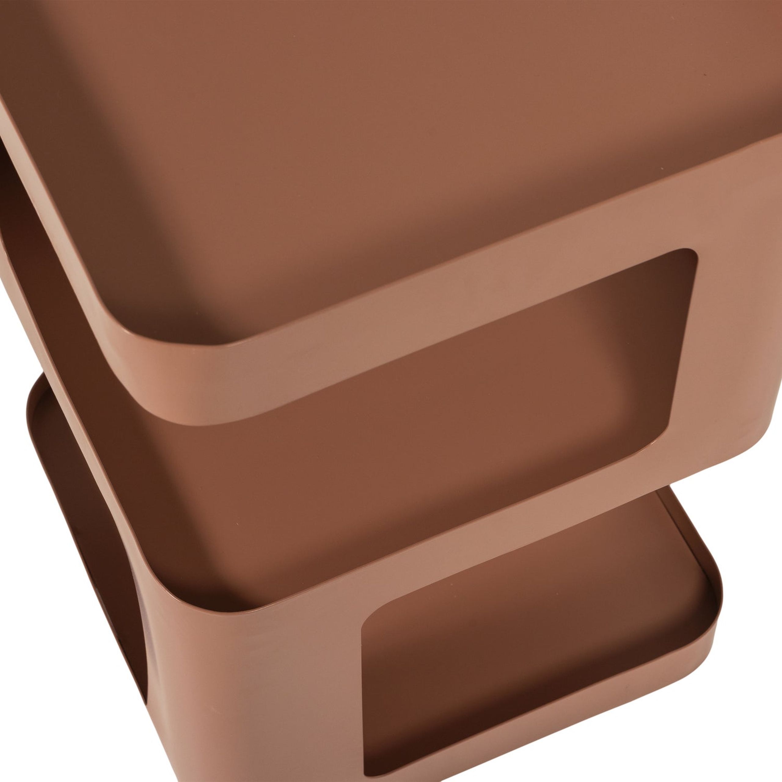 Retro Beistelltisch Couchtisch Nachttisch Riv Metall Lachrosa