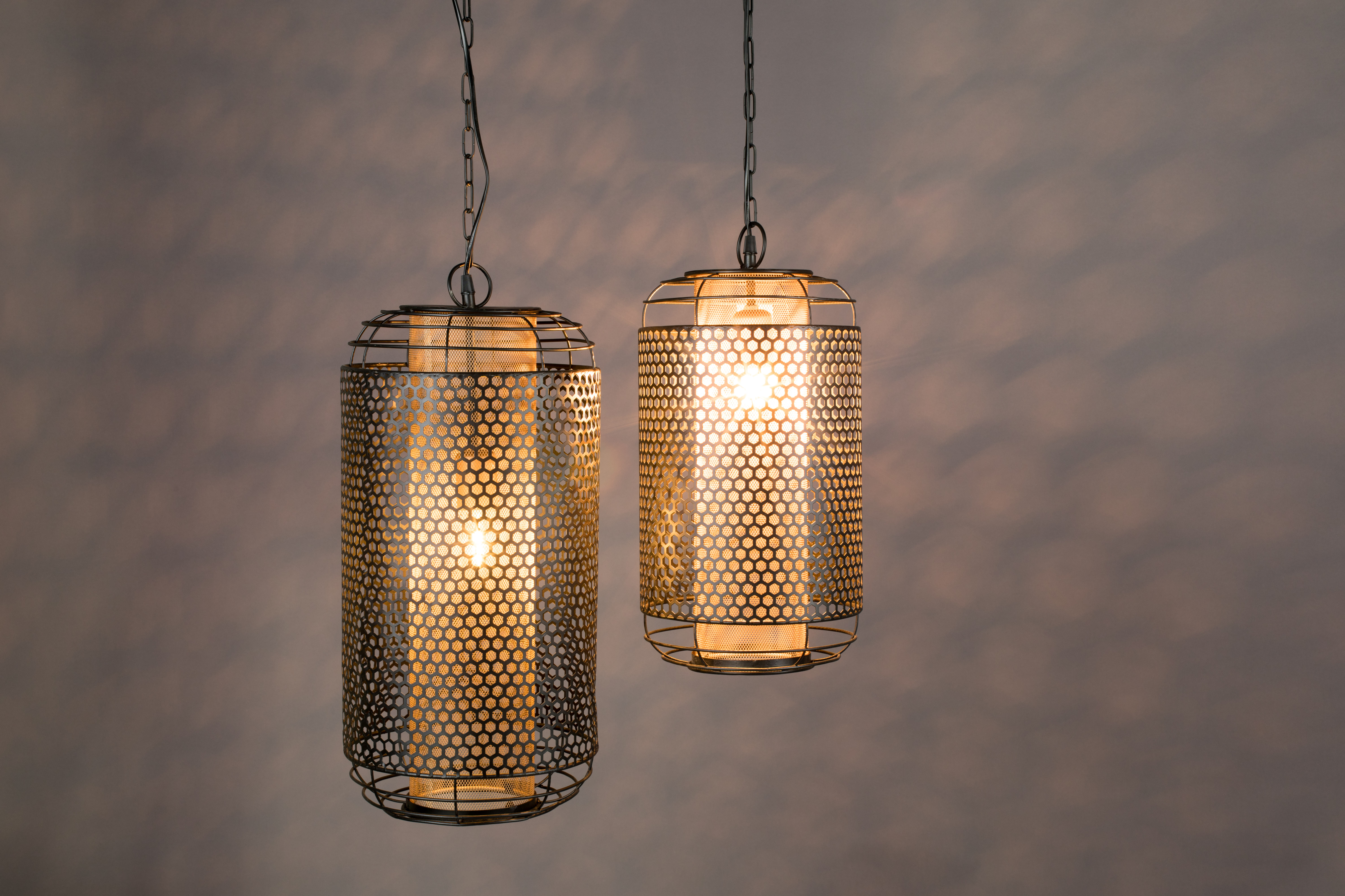 DutchBone Vintage Hängelampe Archer Lochstahl Large