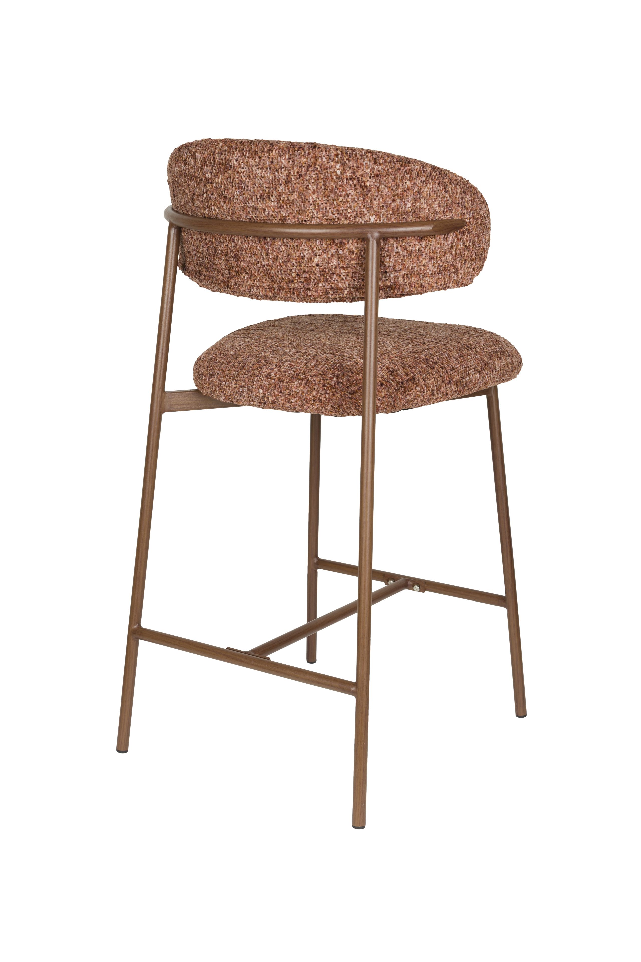 2er Set Retro Barhocker Claes Walnussholzoptik Terra