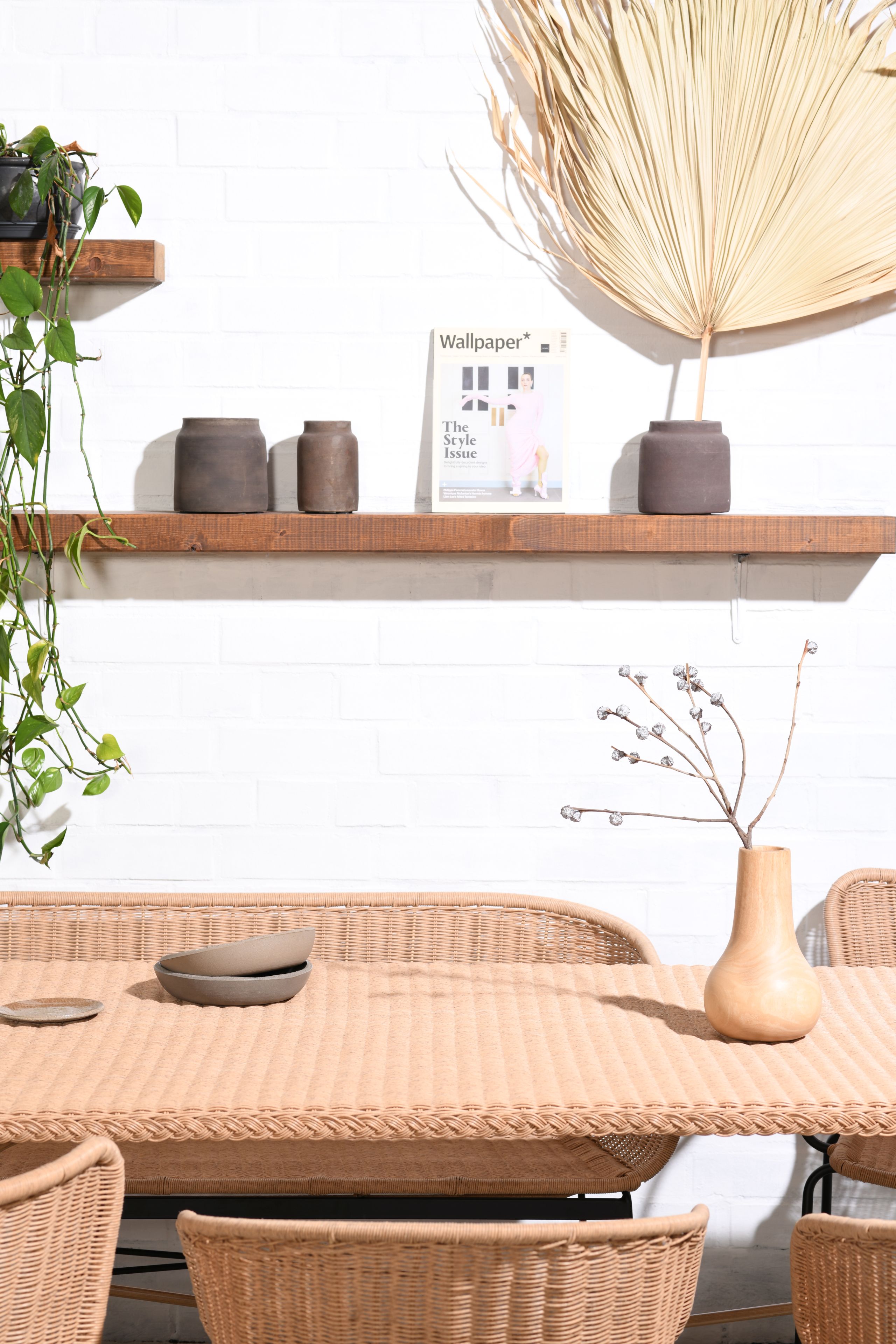 freudenhaus-114319 Outdoor Esstisch 210/100 Cabana PE-Rattan/Alu
