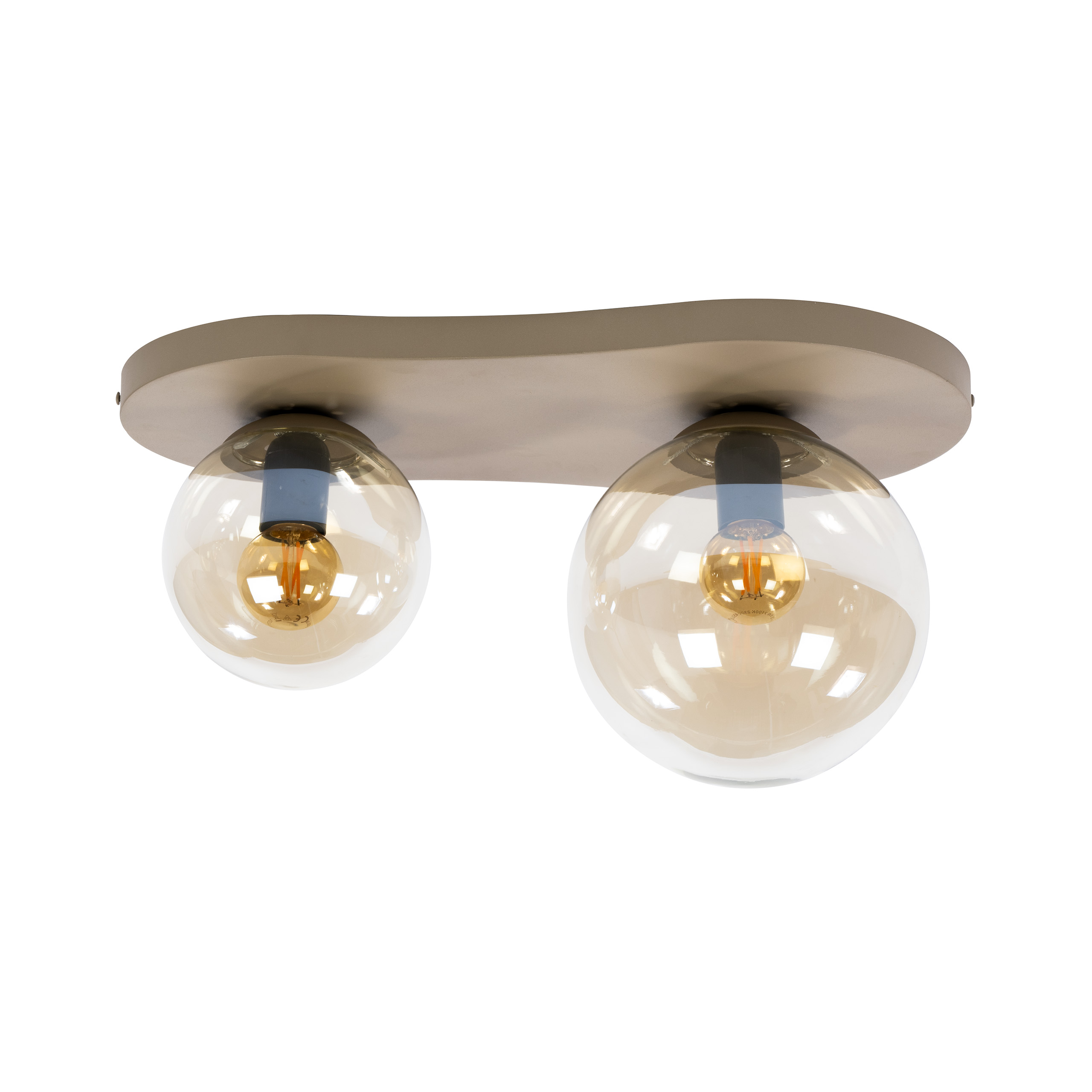 Deckenlampe Deckenleuchte Bubble Glas Beige