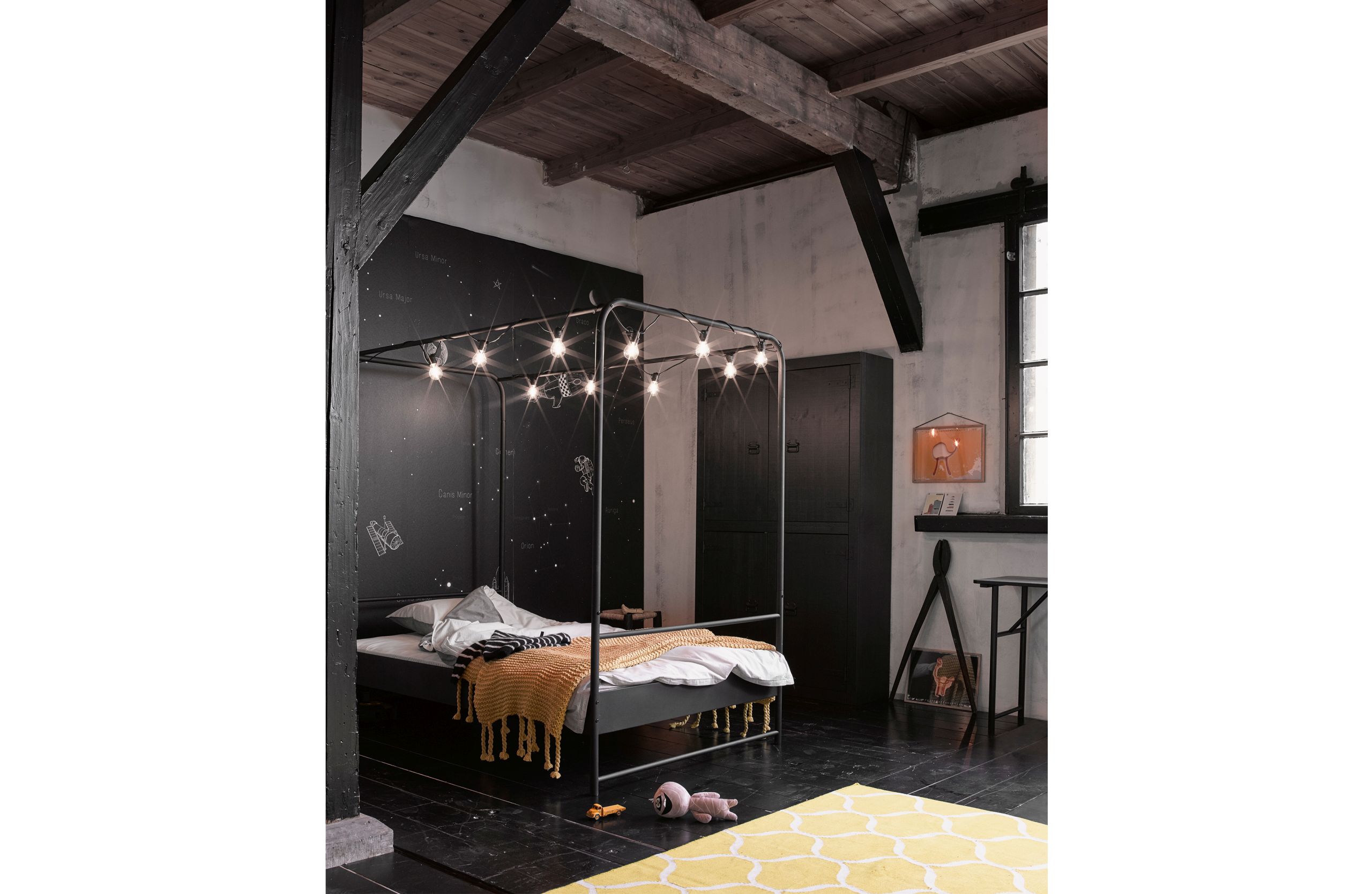 8714713075867_5QJ7HcynXtINtu Industrial Himmelbett Metallbett Koje Schwarz Metall 90/200