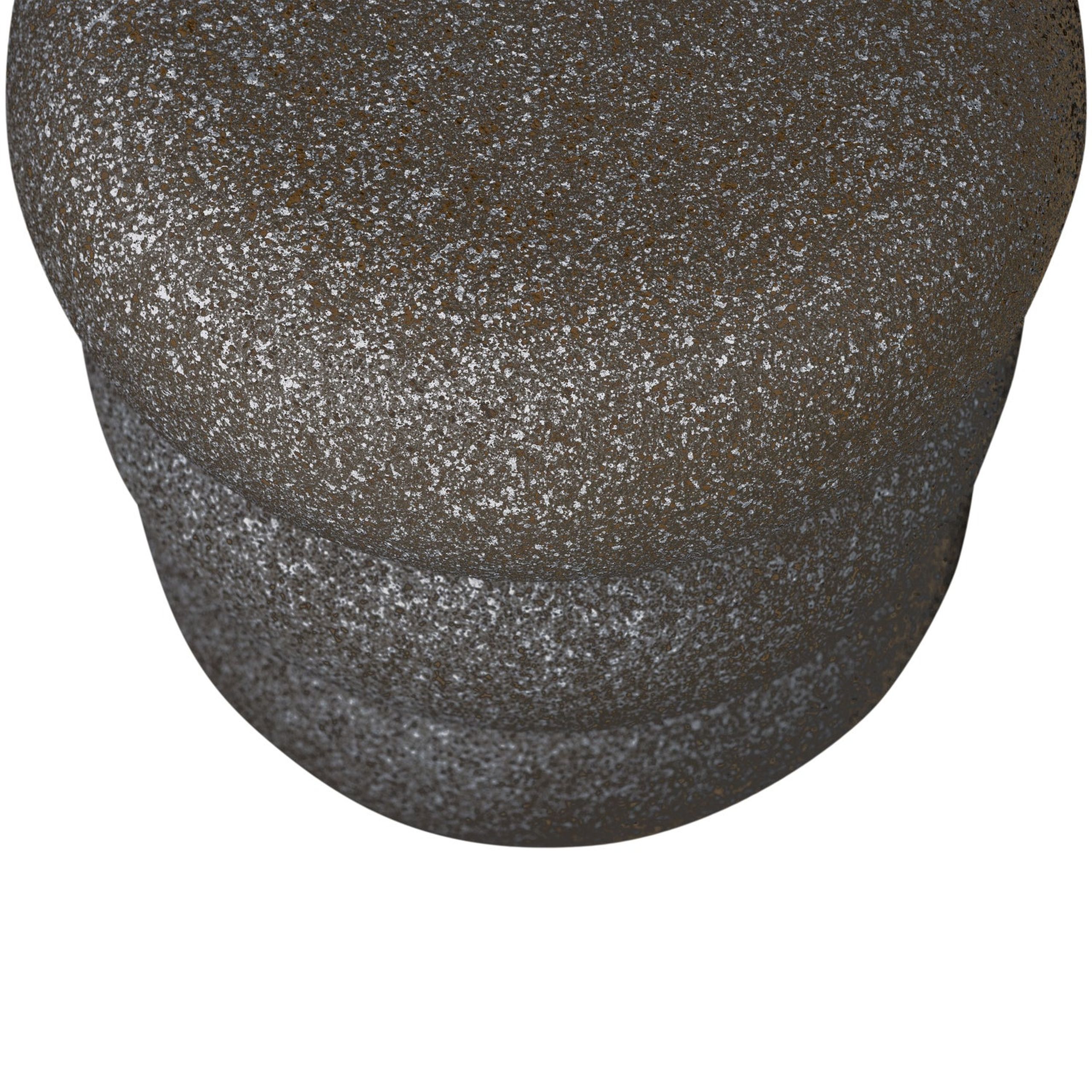Beistelltisch Couchtisch Laurel Organic Stone Schwarz 50 cm