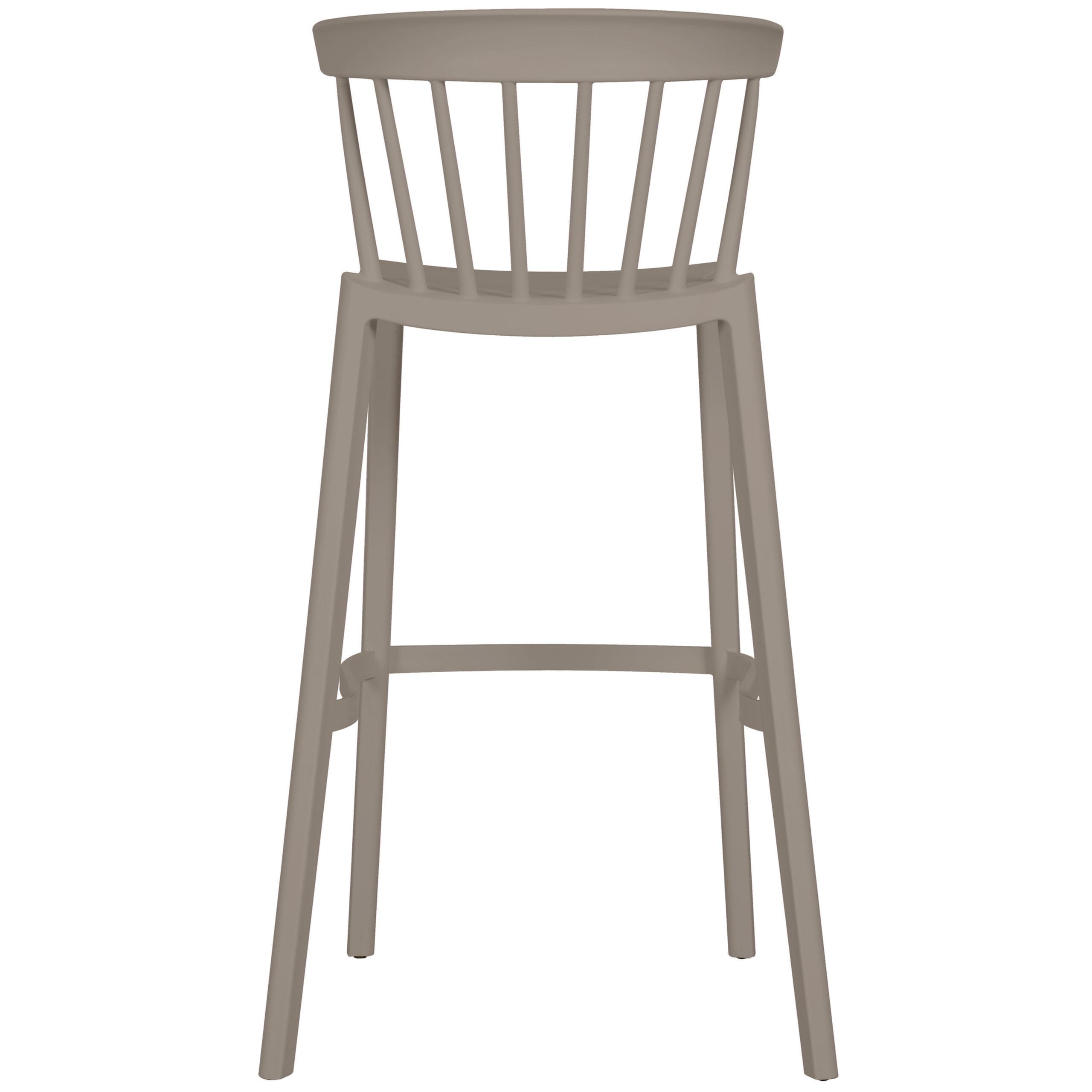 8714713197491_BACK_1 Barstuhl Barhocker Outdoor Bliss Kunstoff Gastro Taupe Rot Schwarz