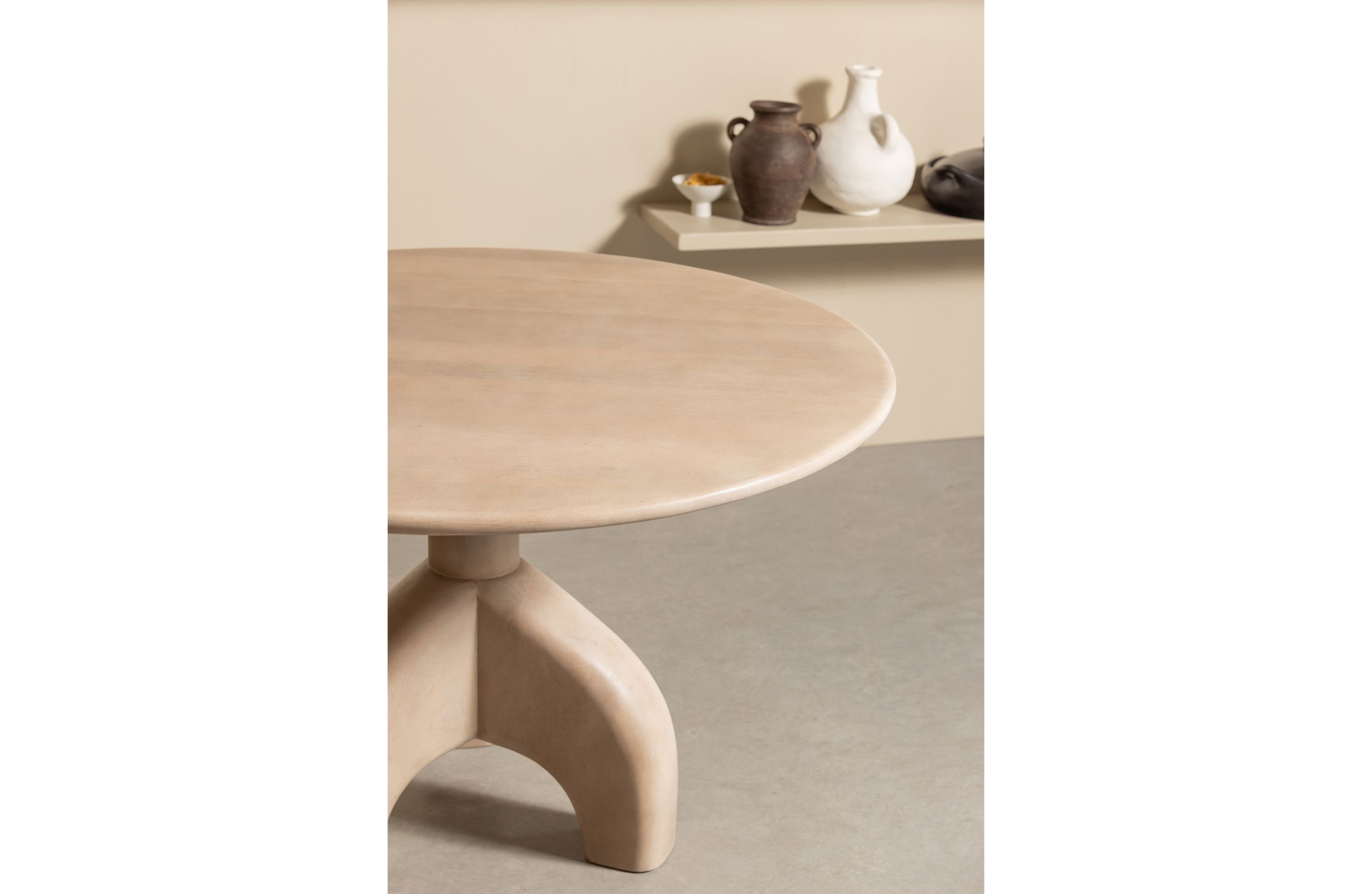 Retro Esstisch Smooth Mango Rund 120 