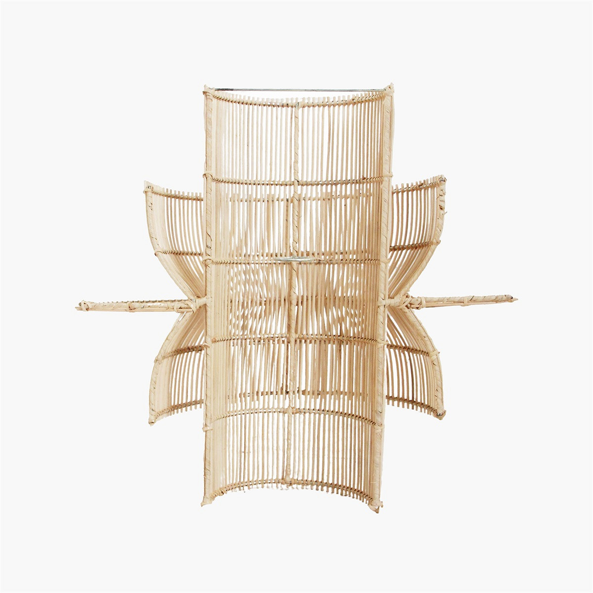 Scandi Wandlampe Saturn Rattan 55 cm Kopie