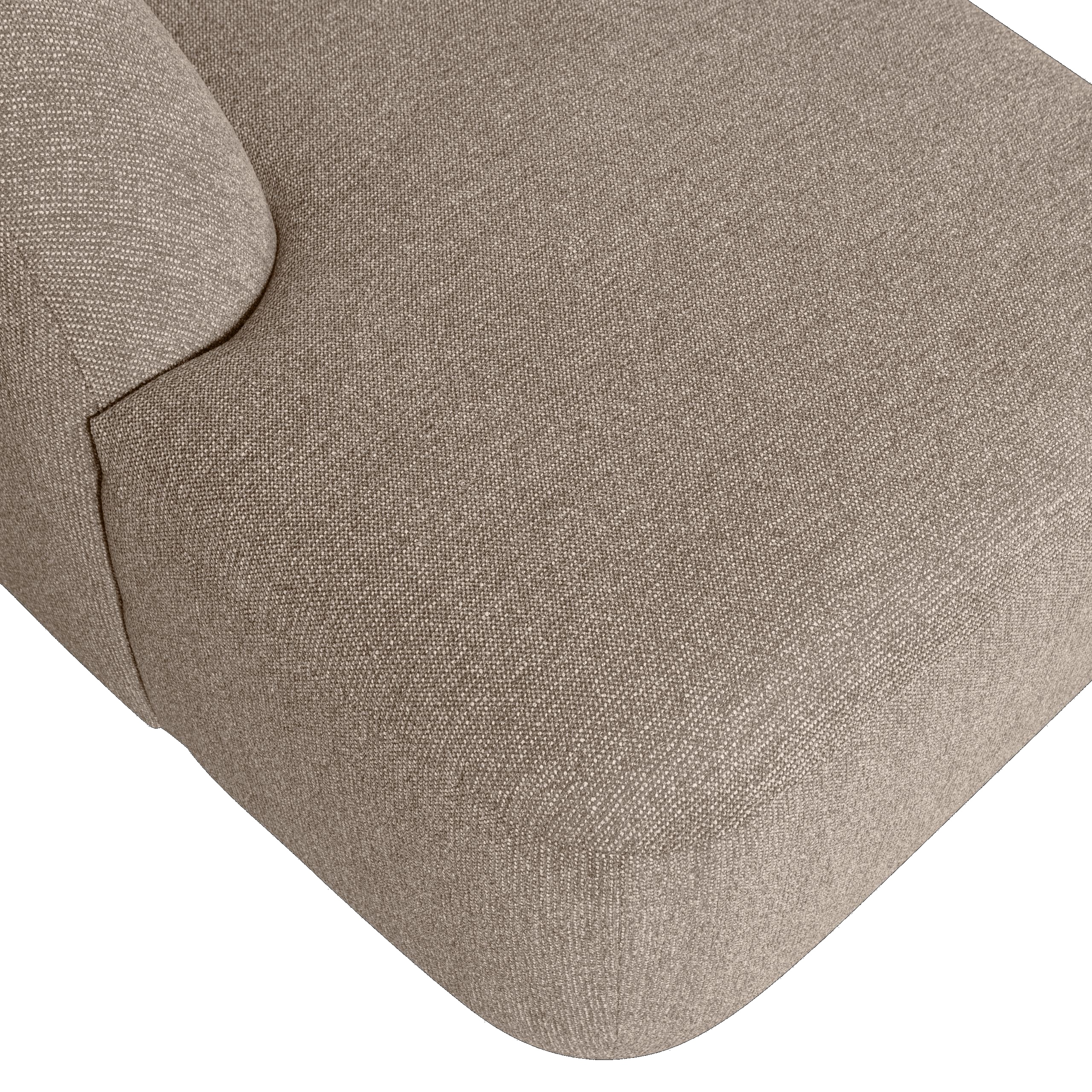 Retro Sofa Couch Sloping U-Form Organic Natur