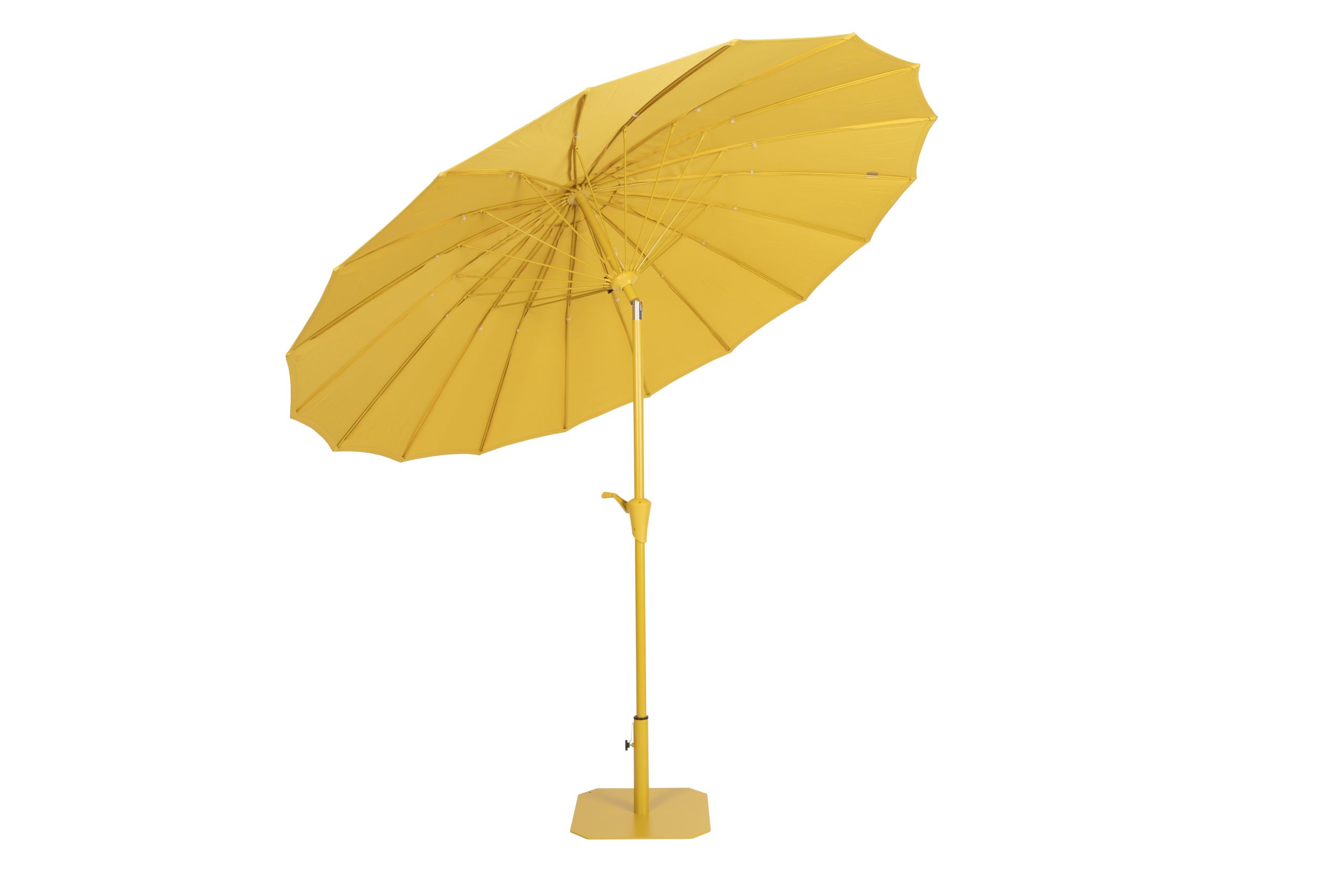 Sonnenschirm Sunbrella Sunshine mit Standfuß Gelb
