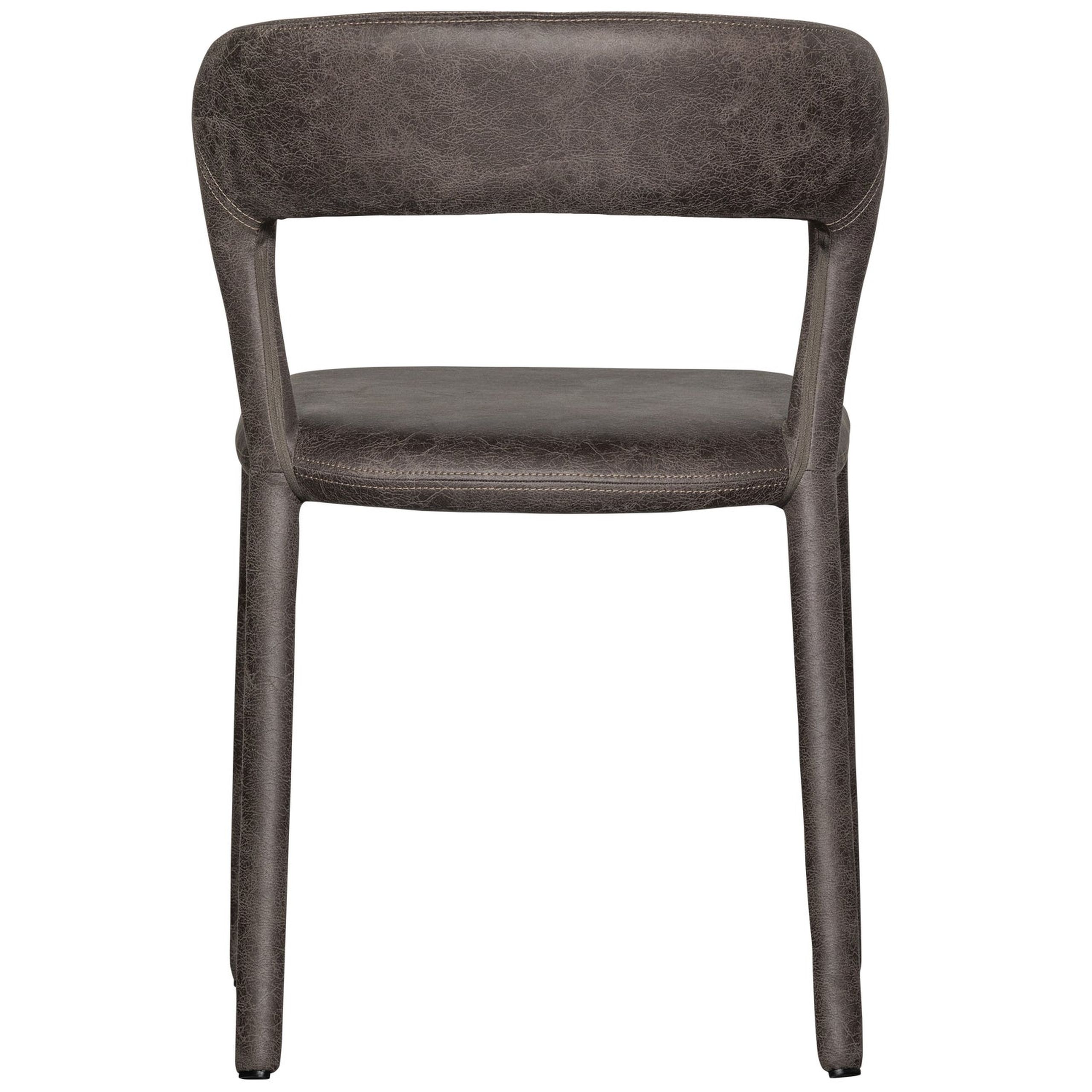 Retro Esszimmerstuhl Lederstuhl Noble Komplettbezug Kunstleder Anthrazit Retro Esszimmerstuhl Lederstuhl Noble Komplettbezug Kunstleder Anthrazit