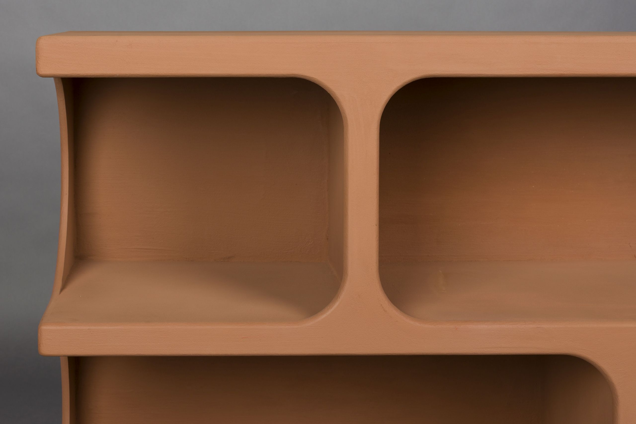 Retro Standregal Bücherregal Dundee Terracotta M