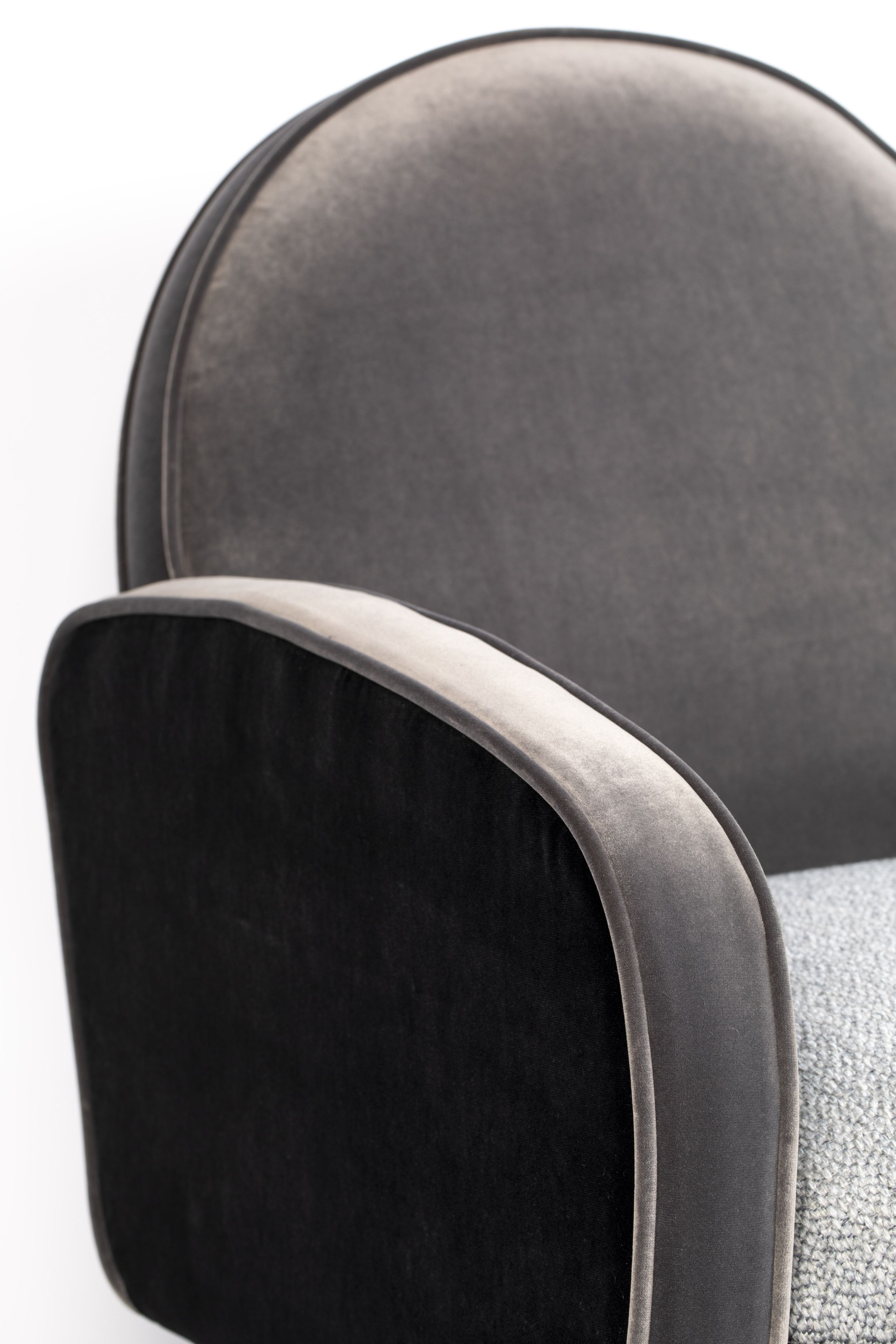 3100137_10 Retro Sessel Cocktailsessel SAM Schwarz Lounger