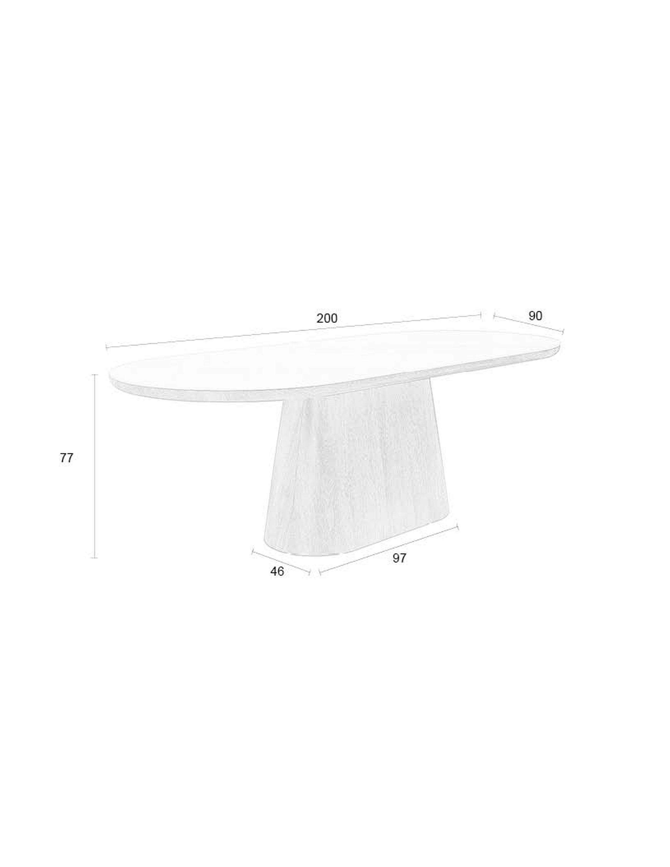 Retro Esstisch Almira Oval Walnussfurnier Marmoroptik 200 cm Retro Esstisch Almira Oval Walnussfurnier Marmoroptik 200 cm