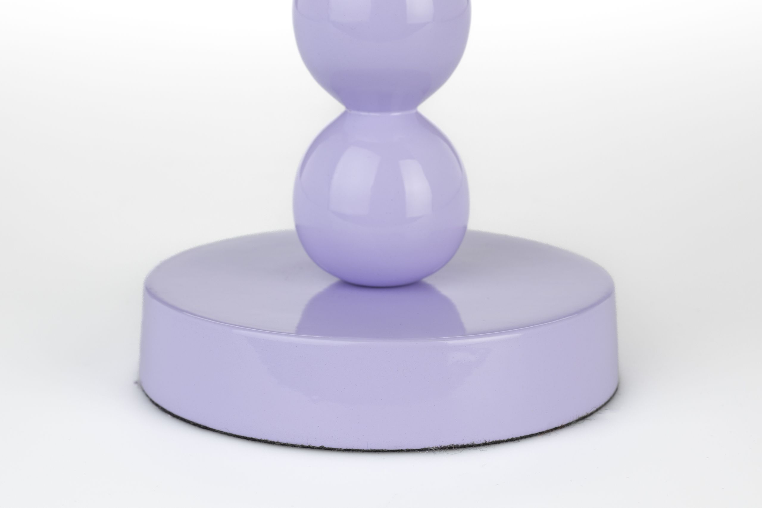 Retro Kerzenständer Bubbles Two Shiny Lilac Metall