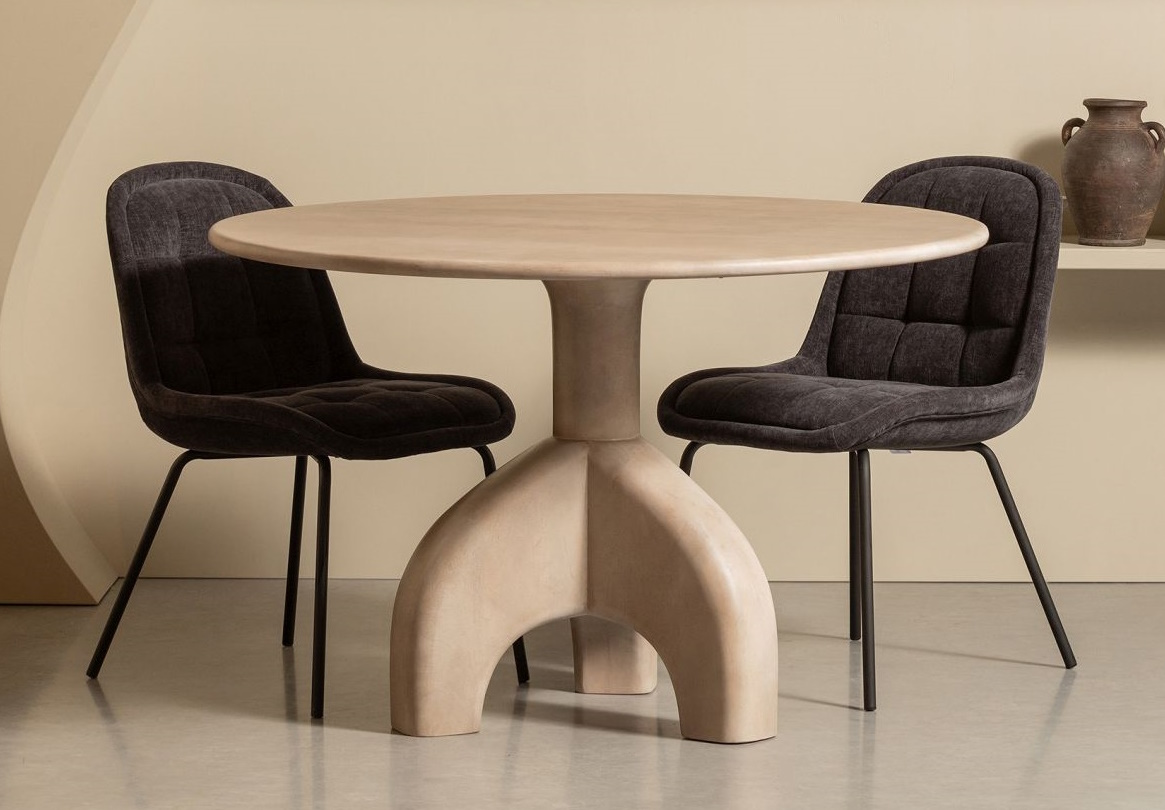 Retro Esstisch Smooth Mango Rund 120 