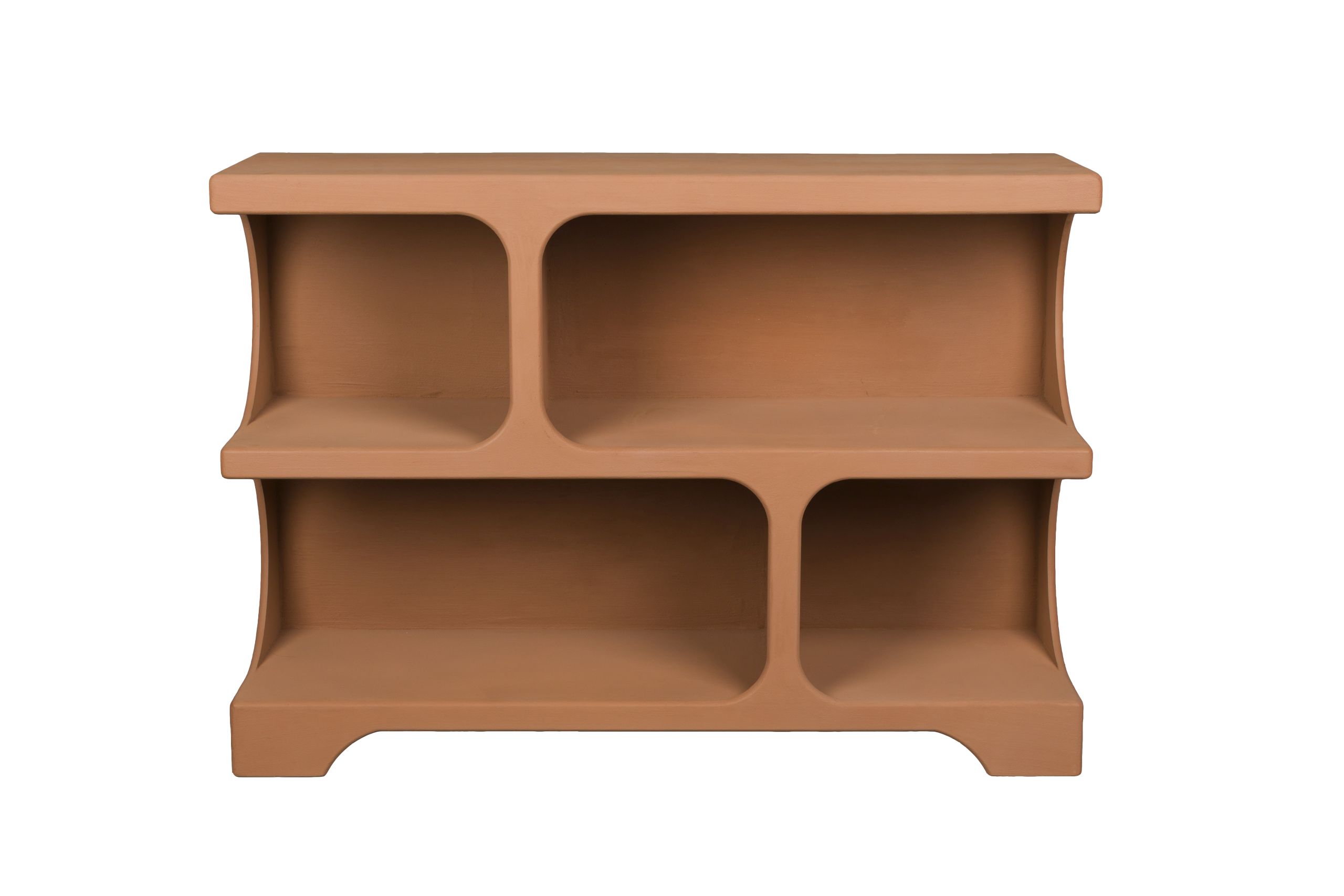 Retro Standregal Bücherregal Dundee Terracotta M