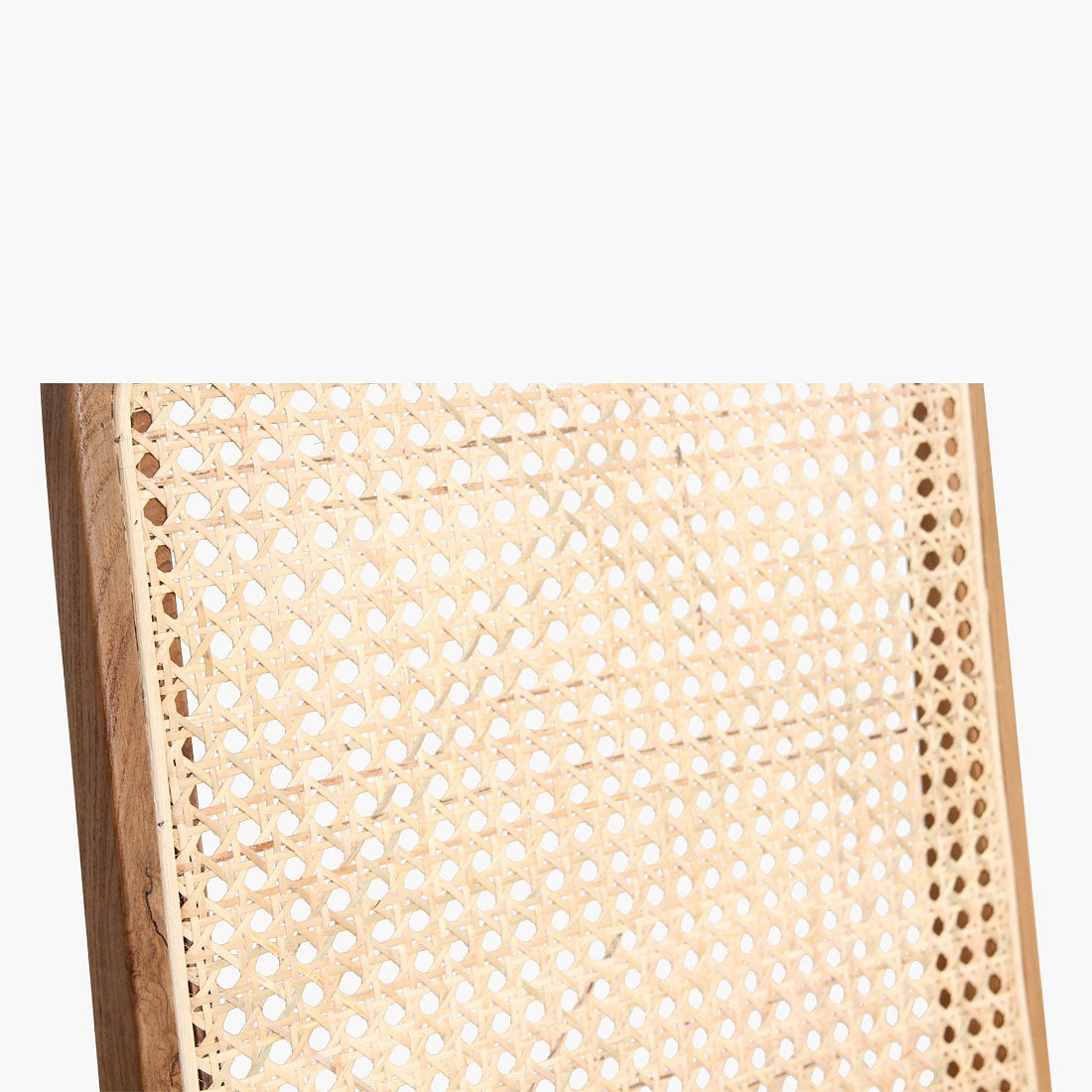 Esszimmerstuhl Novita Teak Rattan Wiener Geflecht Braun