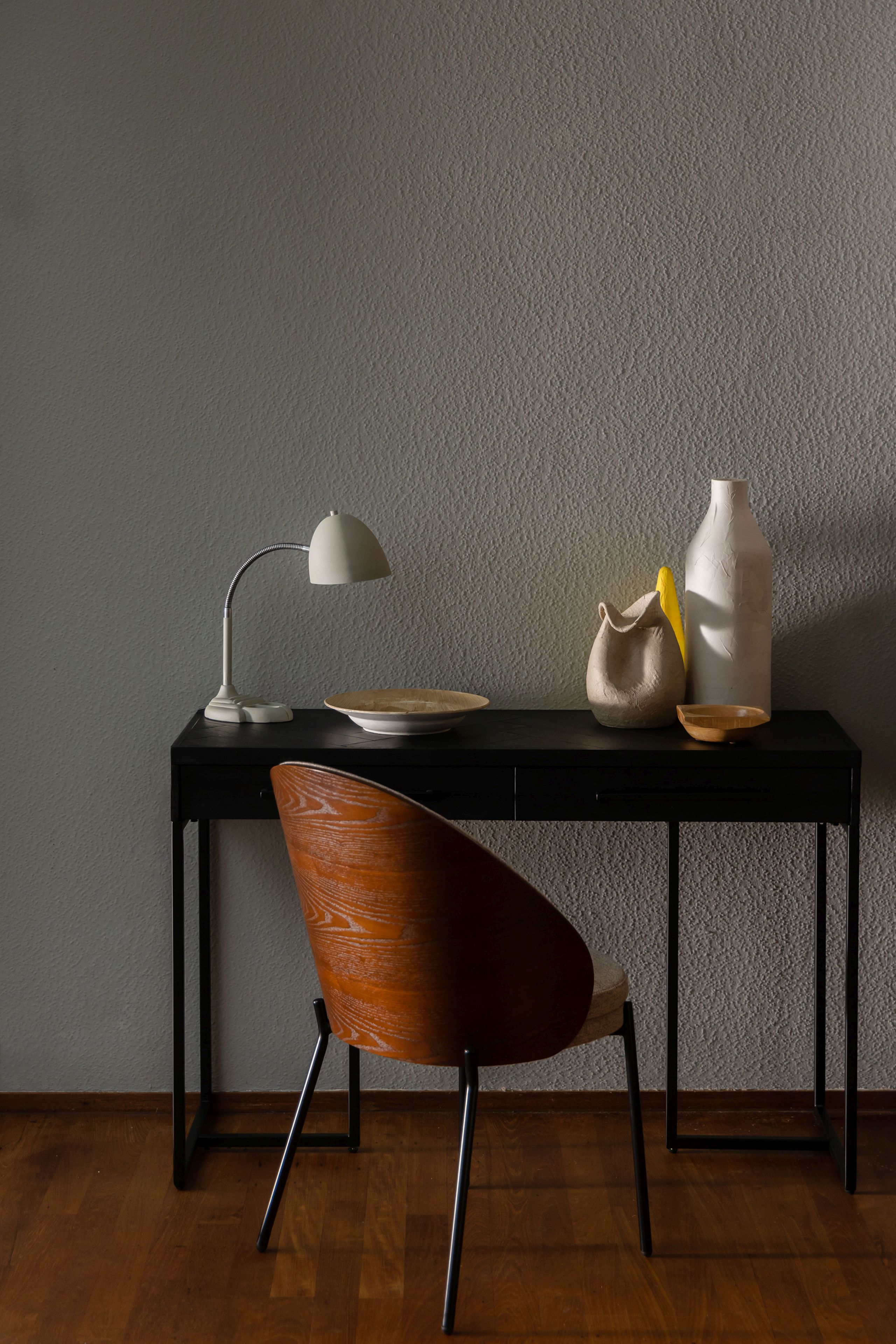 Retro Esszimmerstuhl Rodin Eschenholz Braun