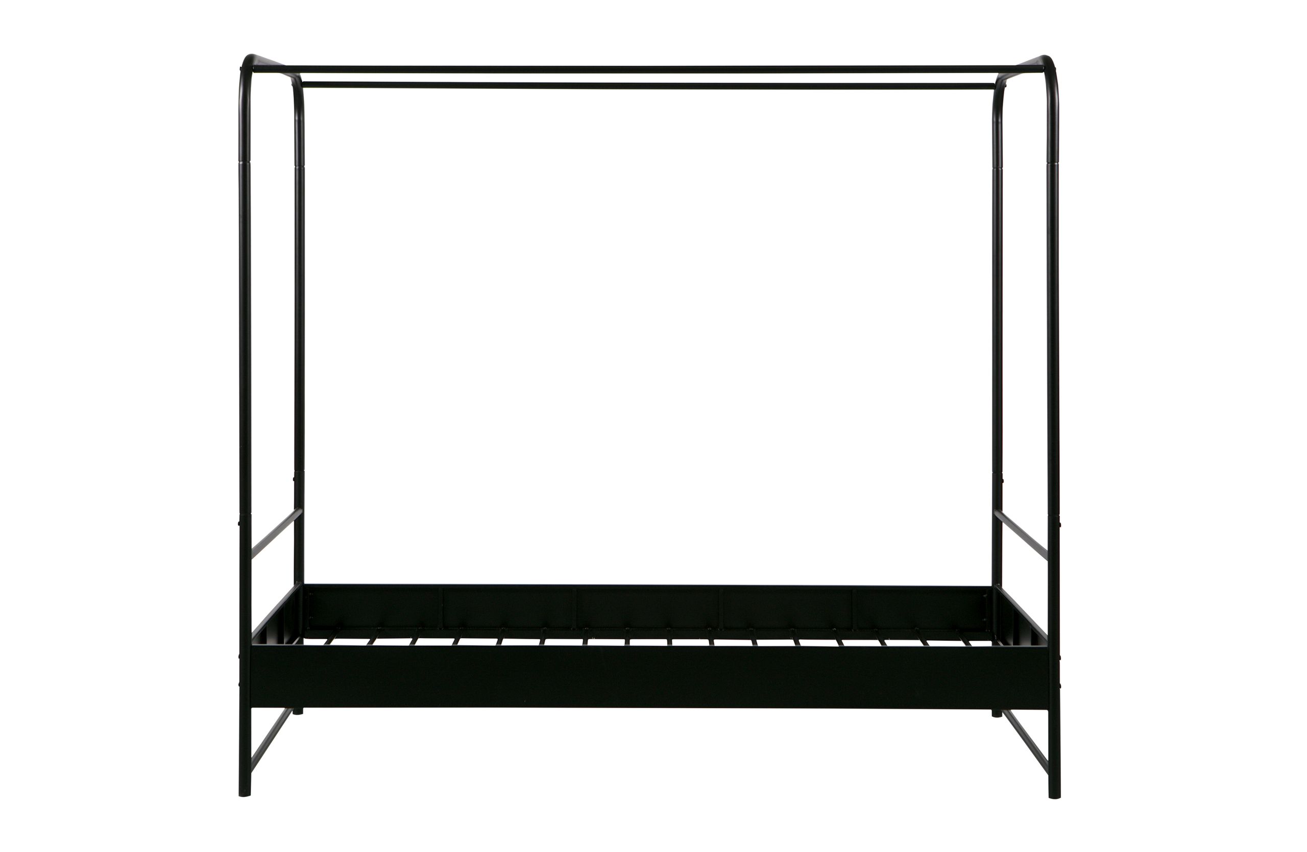 8714713075898_2 Industrial Himmelbett Metallbett Koje Schwarz Metall 90/200