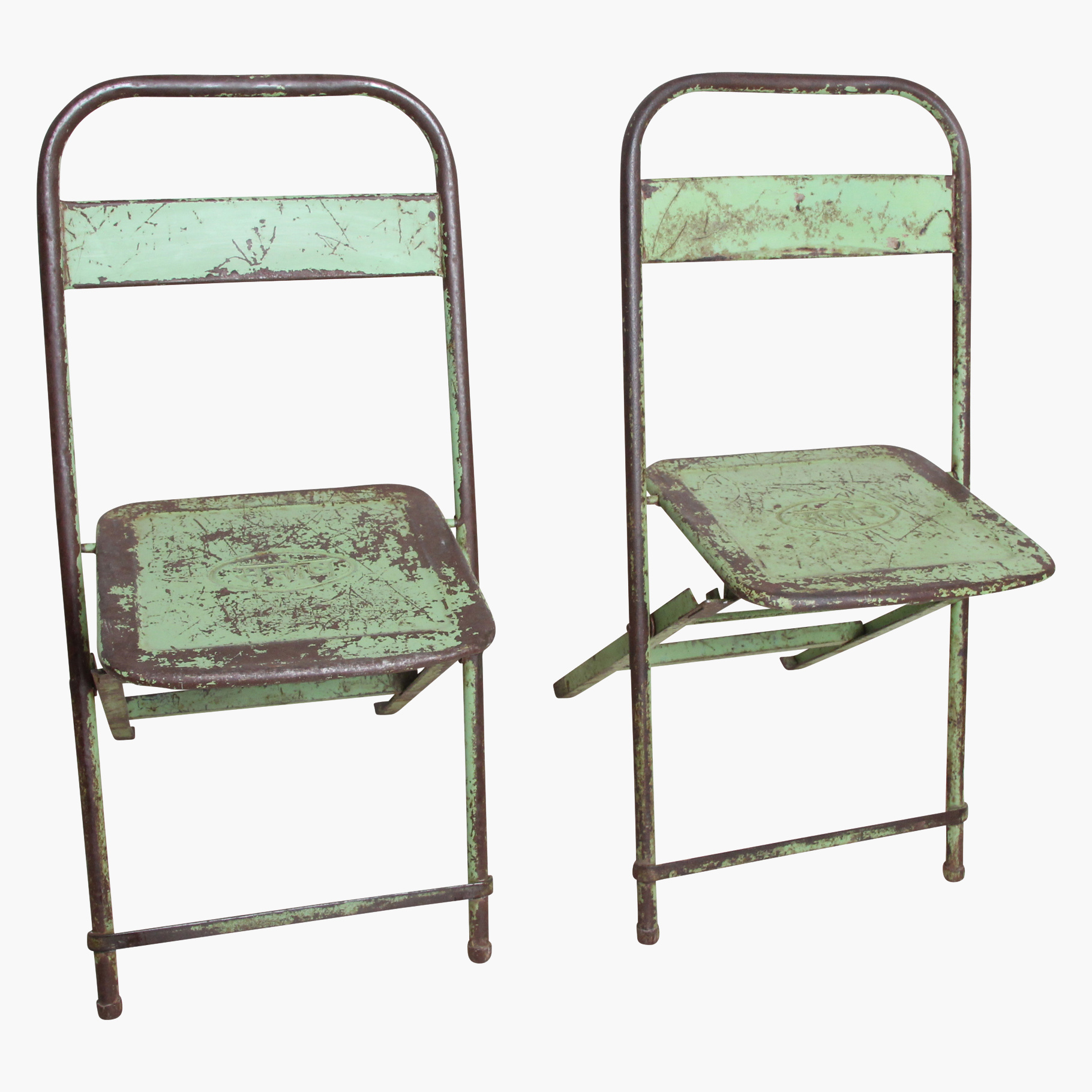Vintage Klappstuhl Easy Balkonstuhl Esszimmerstuhl Hellgrün Outdoor