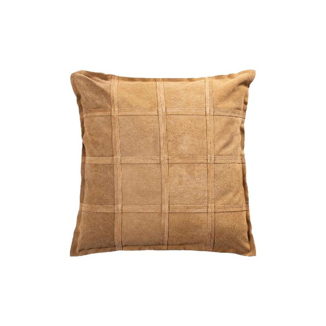 Lederkissen Colby Echtleder Camel L