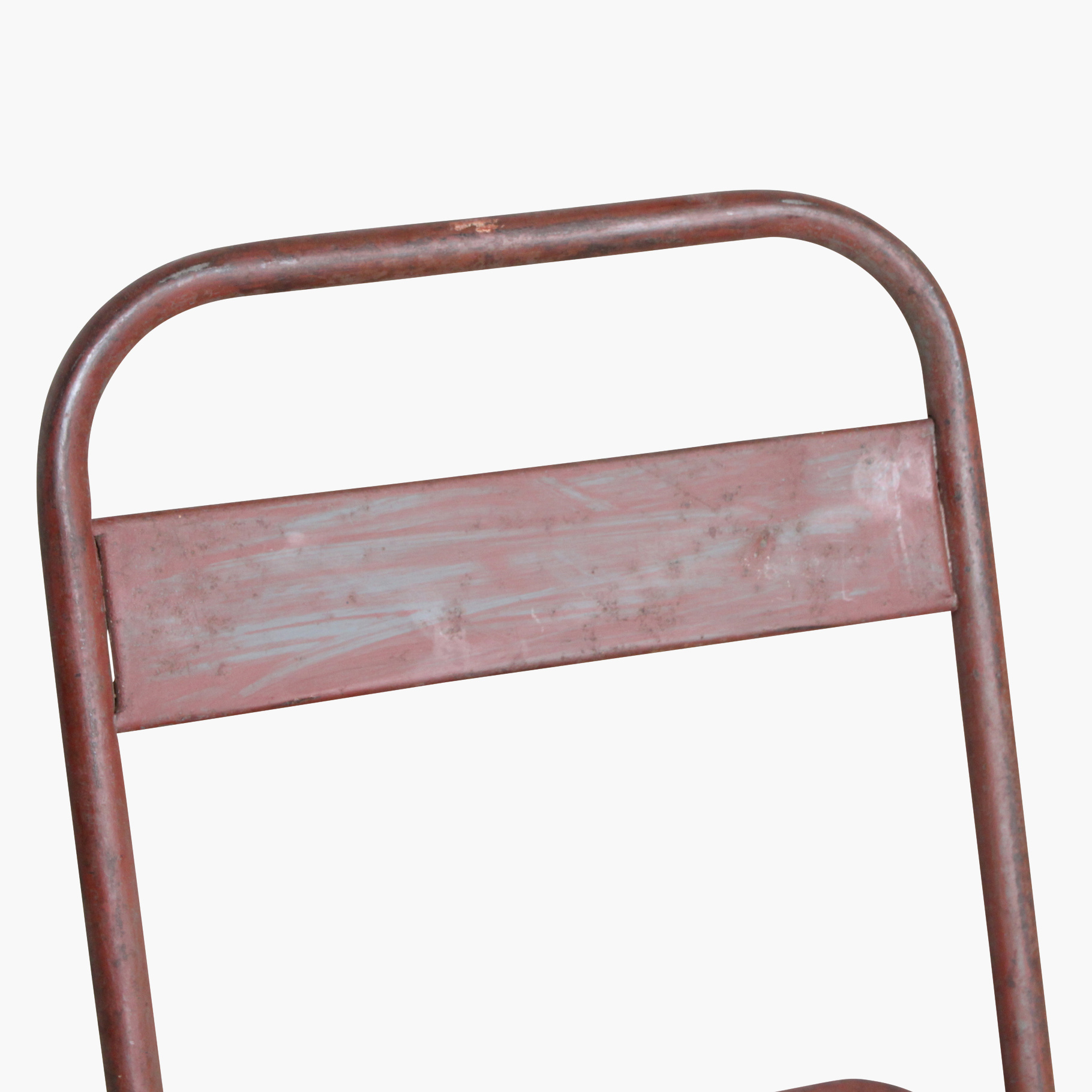 Vintage Klappstuhl Easy Balkonstuhl Esszimmerstuhl Antik-Rot Outdoor
