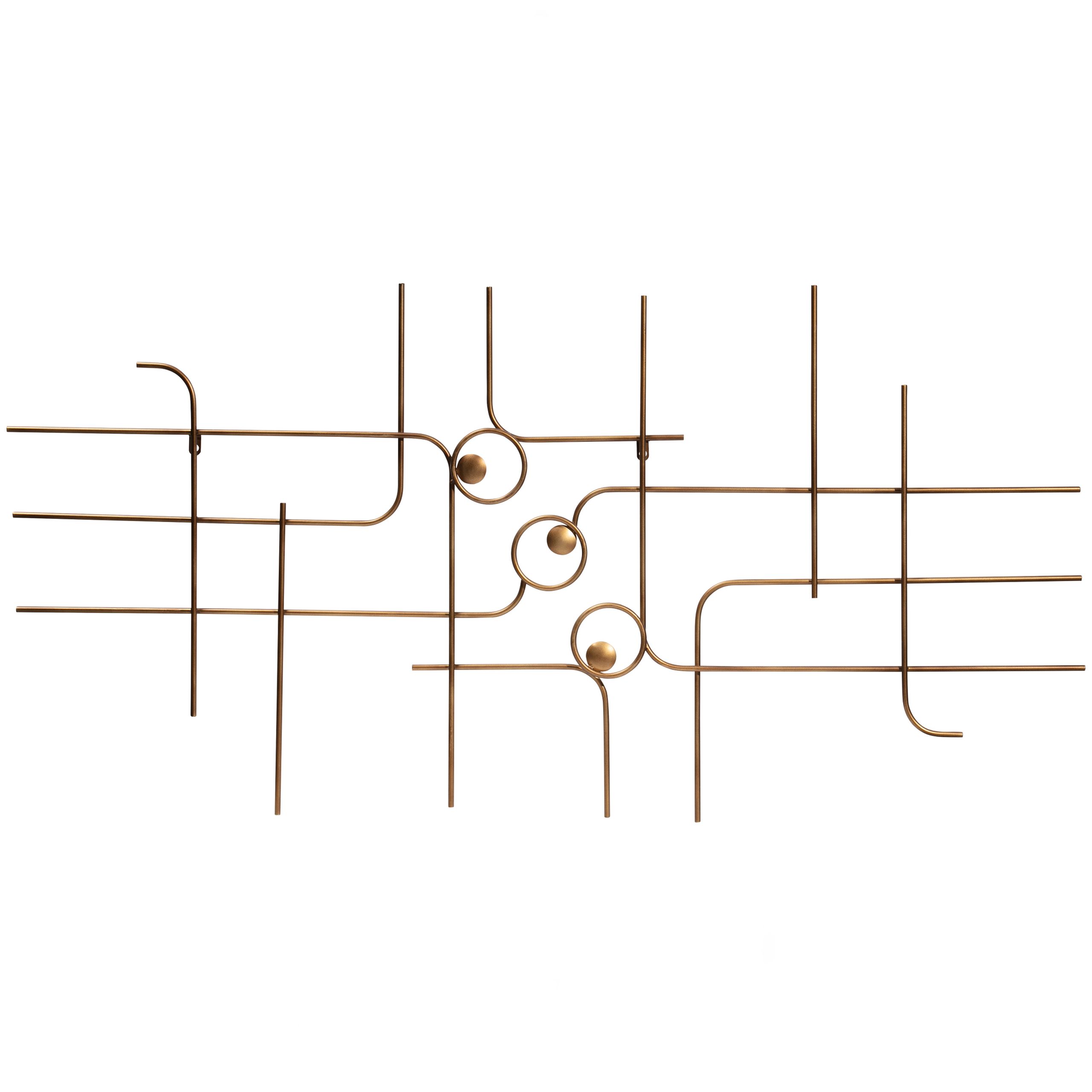 Wanddekoration Designobjekt Symphony Metall Gold 140/70 