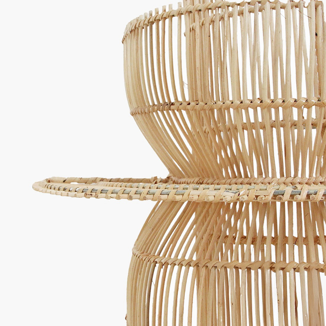 Scandi Wandlampe Saturn Rattan 55 cm Kopie