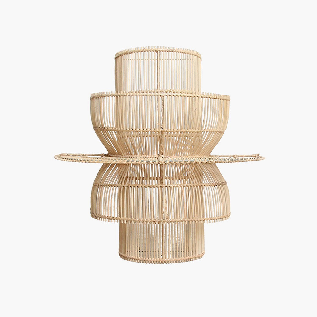 Scandi Wandlampe Saturn Rattan 55 cm Kopie