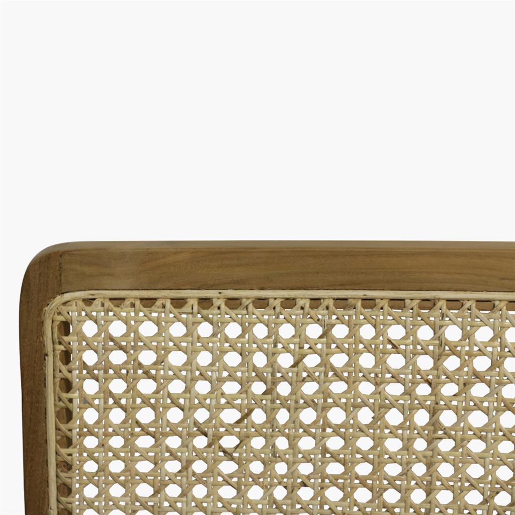 Esszimmerstuhl Armlehnstuhl Nova Teak Rattan Wiener Geflecht