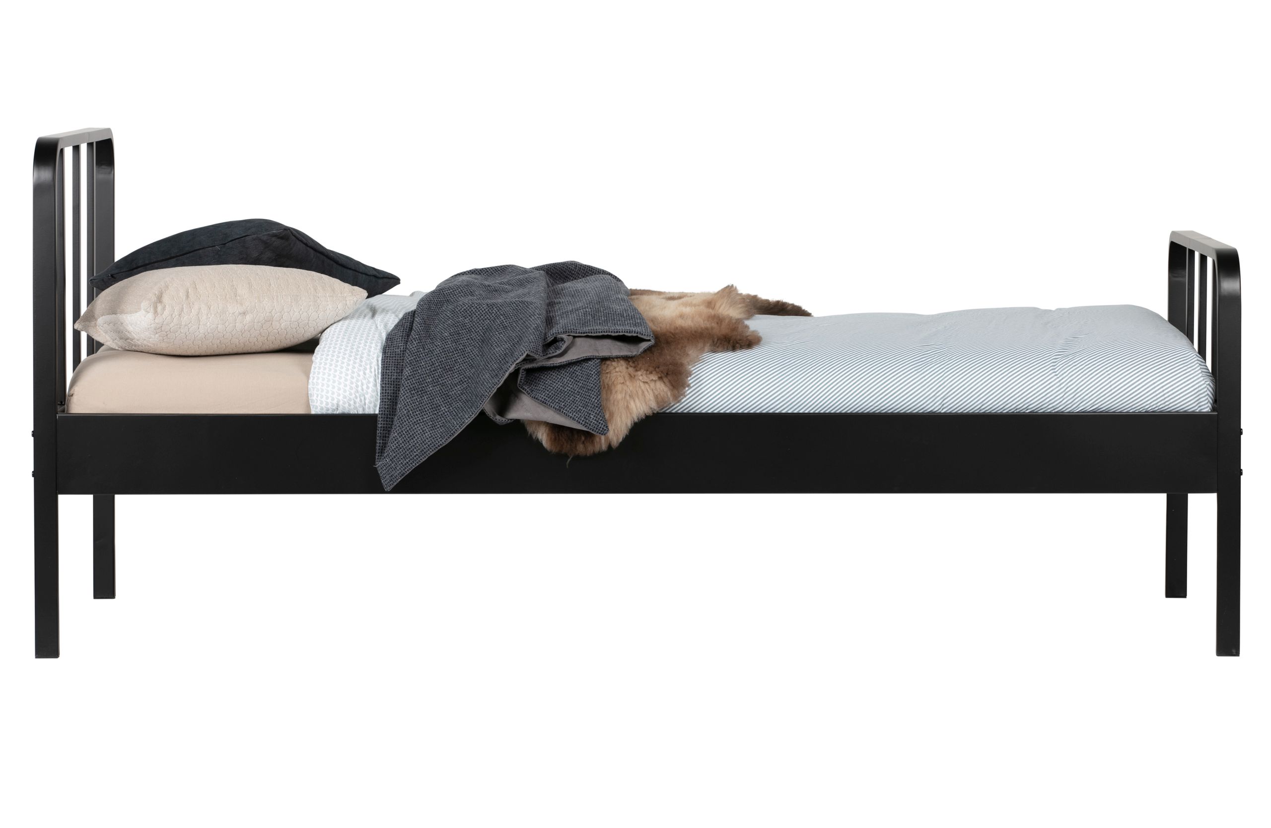 8714713093229 Industrial Bett Jugendbett Mees Metall 2 Farben 90 x 200 cm
