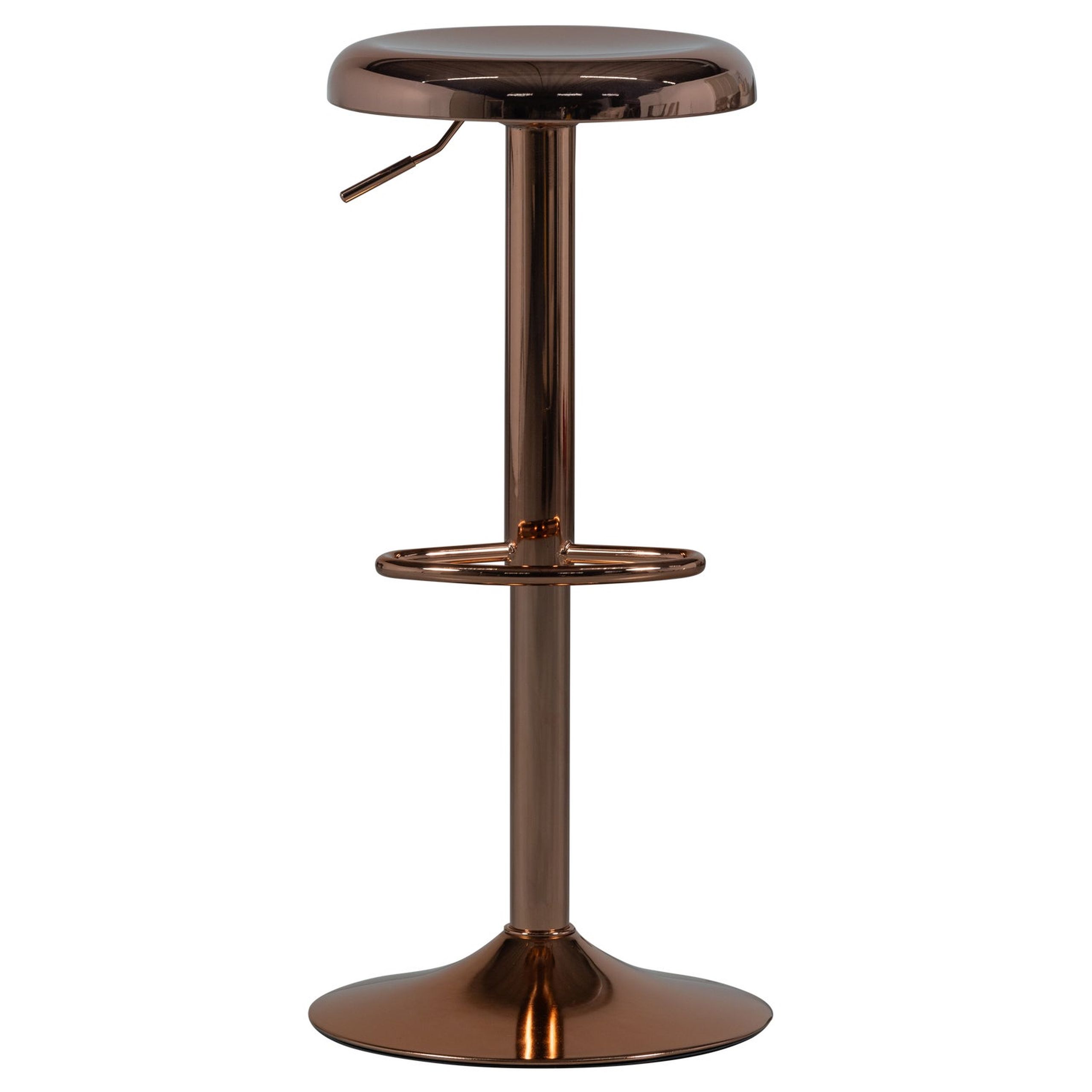 Retro Barhocker Isaac Metall höhenverstellbar Kupfer Retro Barhocker Isaac Metall höhenverstellbar Kupfer