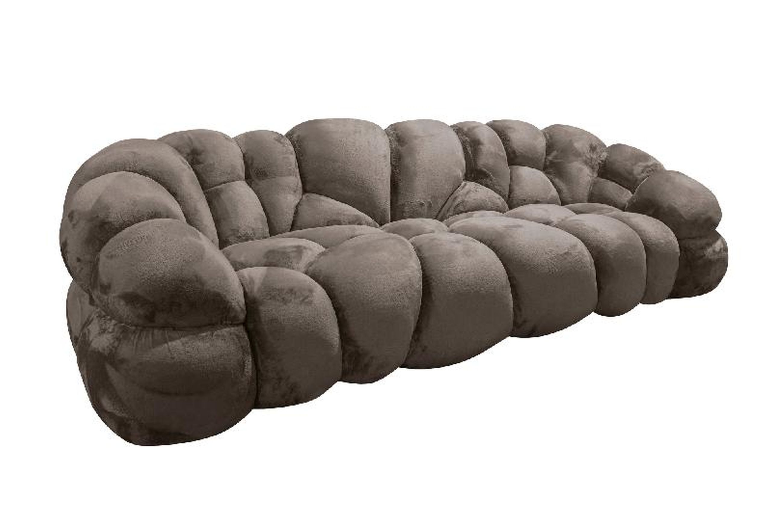 Sofa Cloudy Comfort Kunstfell Taupe