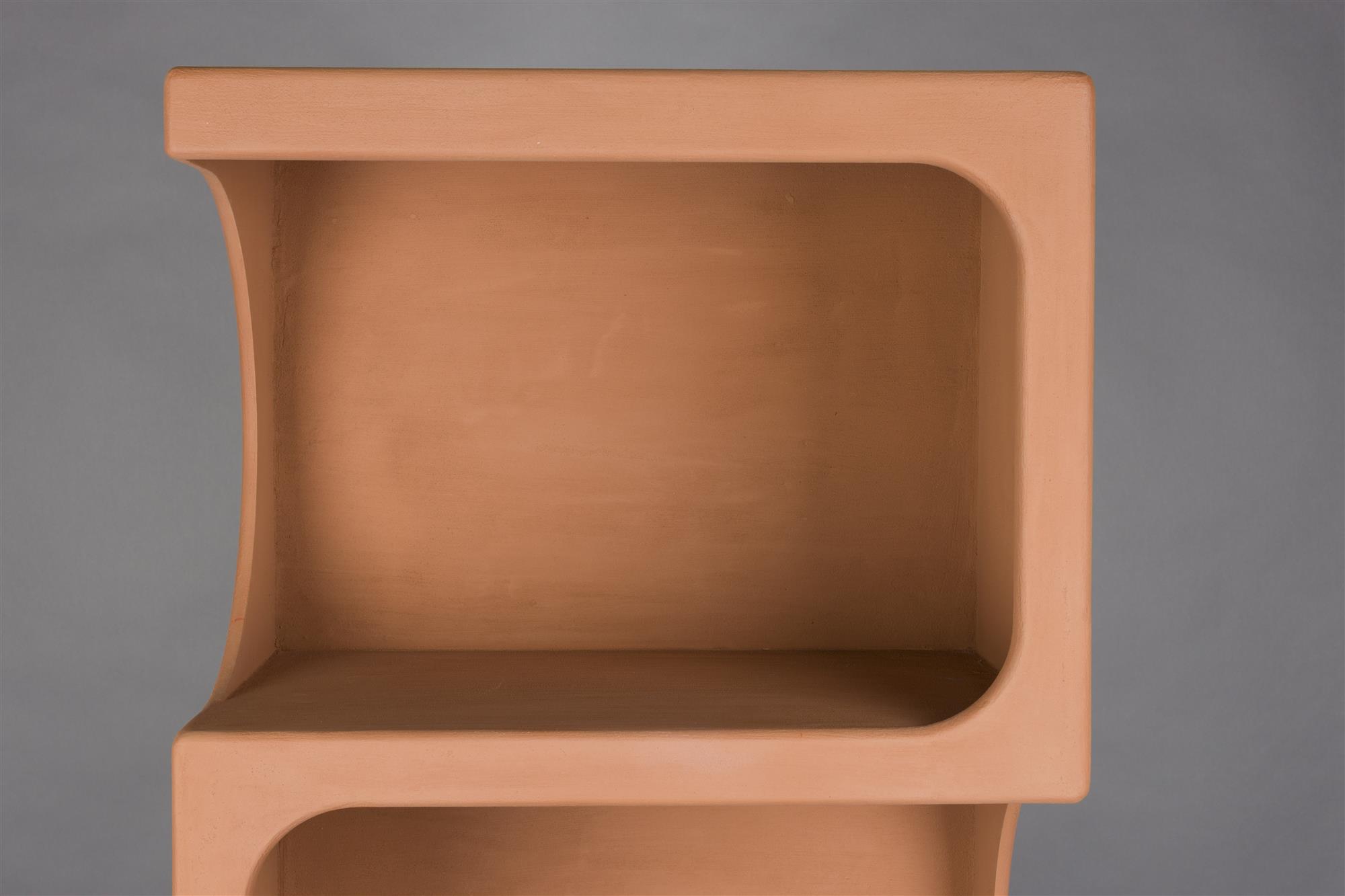 Retro Standregal Bücherregal Dundee Terracotta L