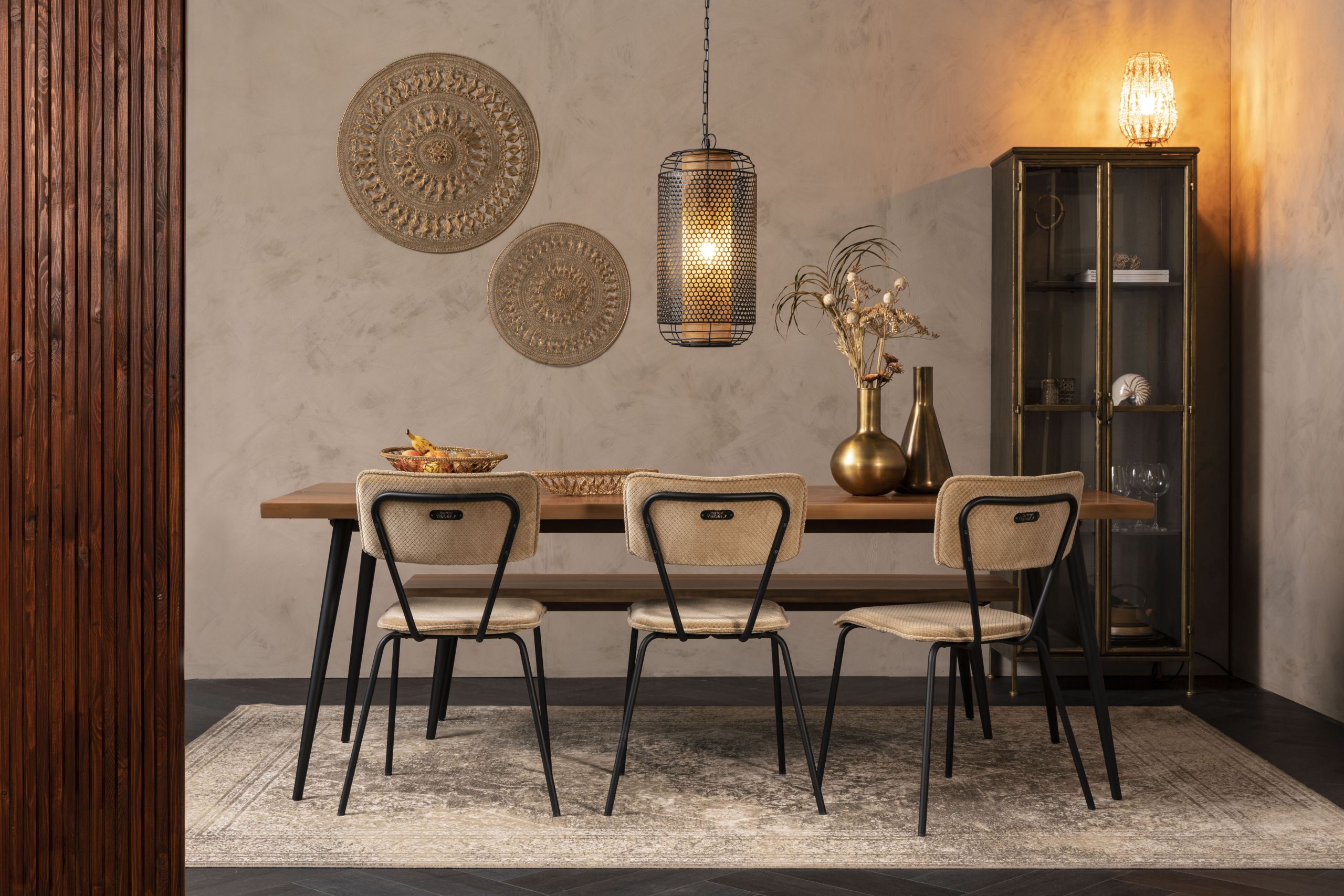 DutchBone Vintage Hängelampe Archer Lochstahl Large