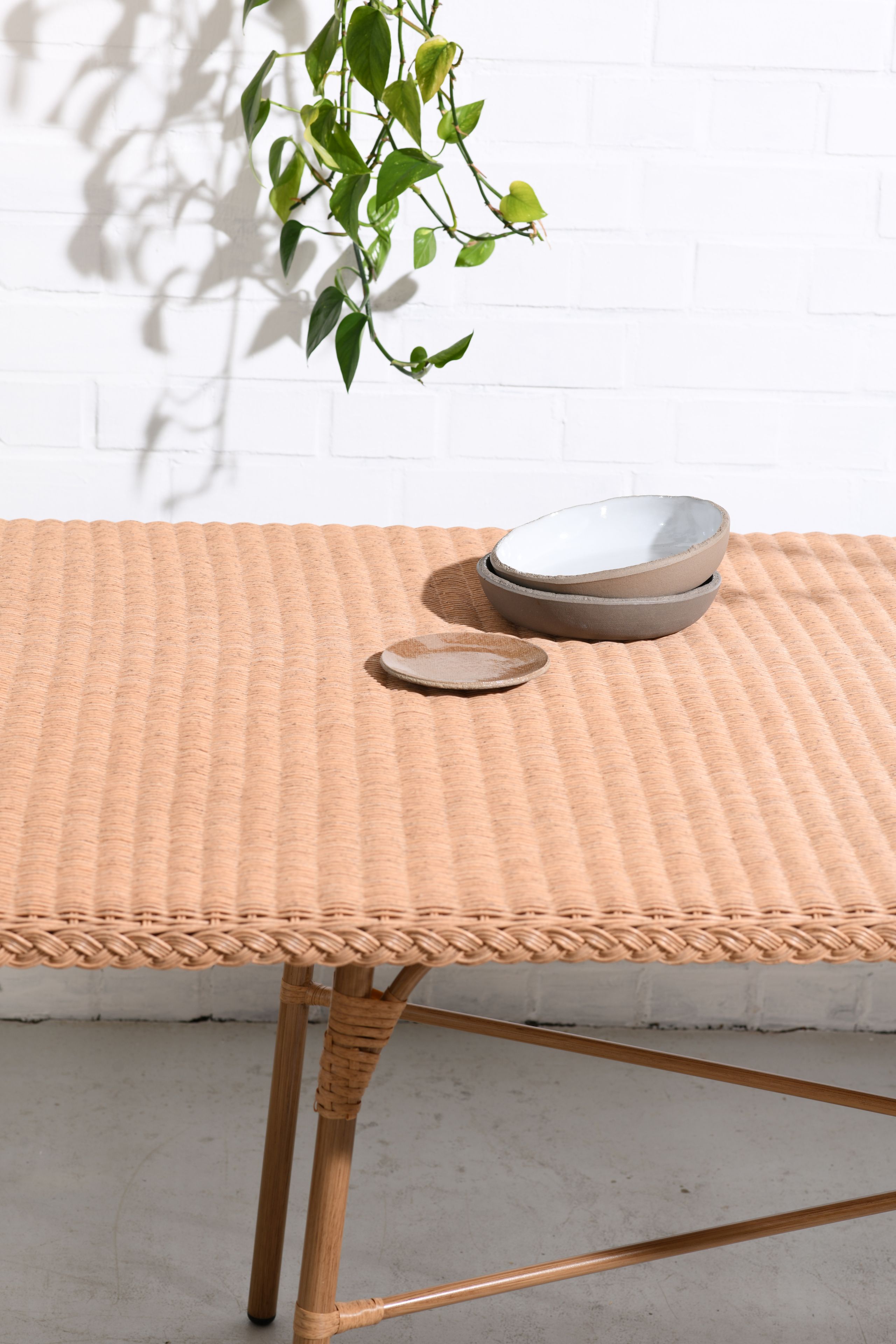 freudenhaus-114326 Outdoor Esstisch 210/100 Cabana PE-Rattan/Alu