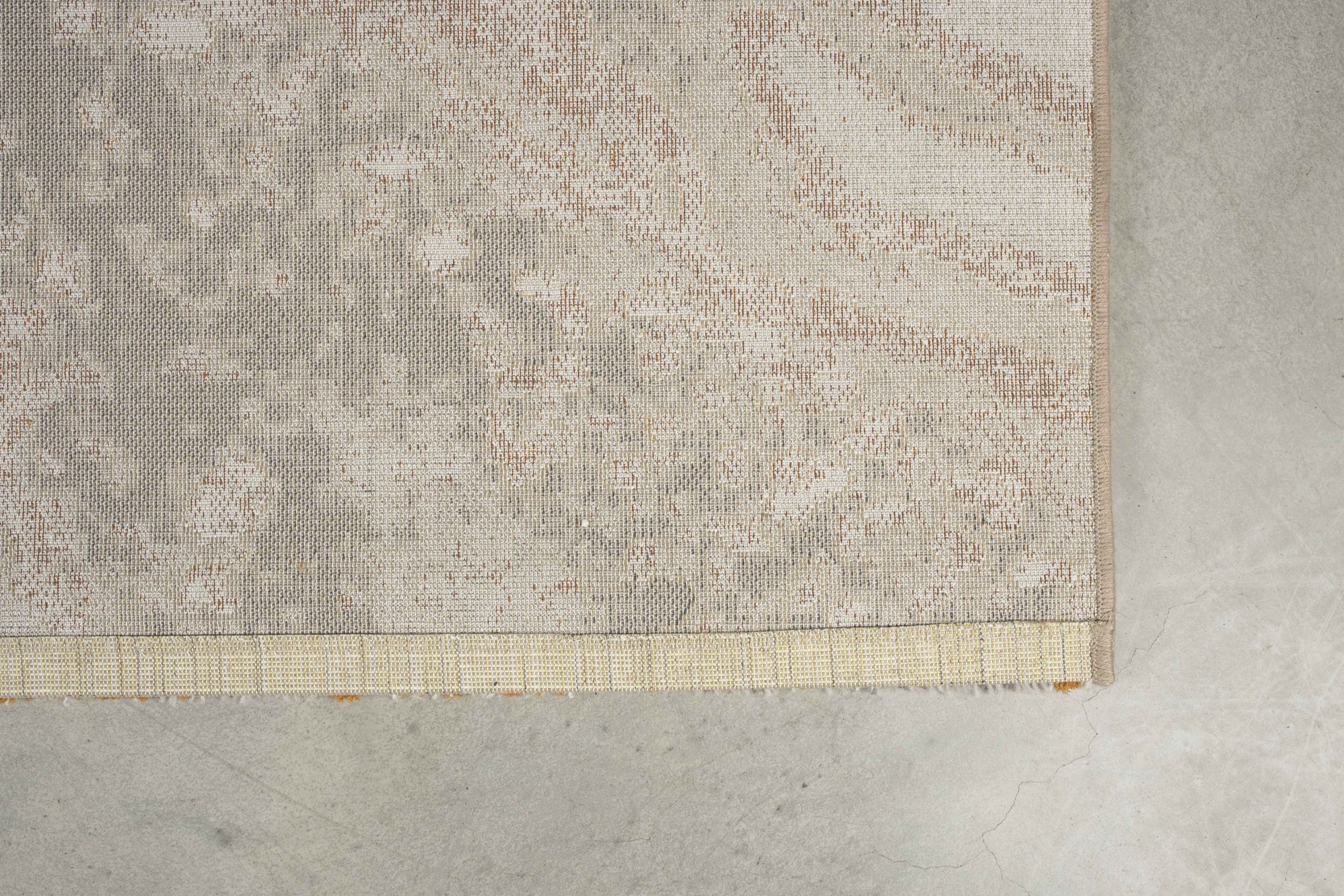 Retro Teppich Solar Grau/Terra 200 x 290 Marmoroptik