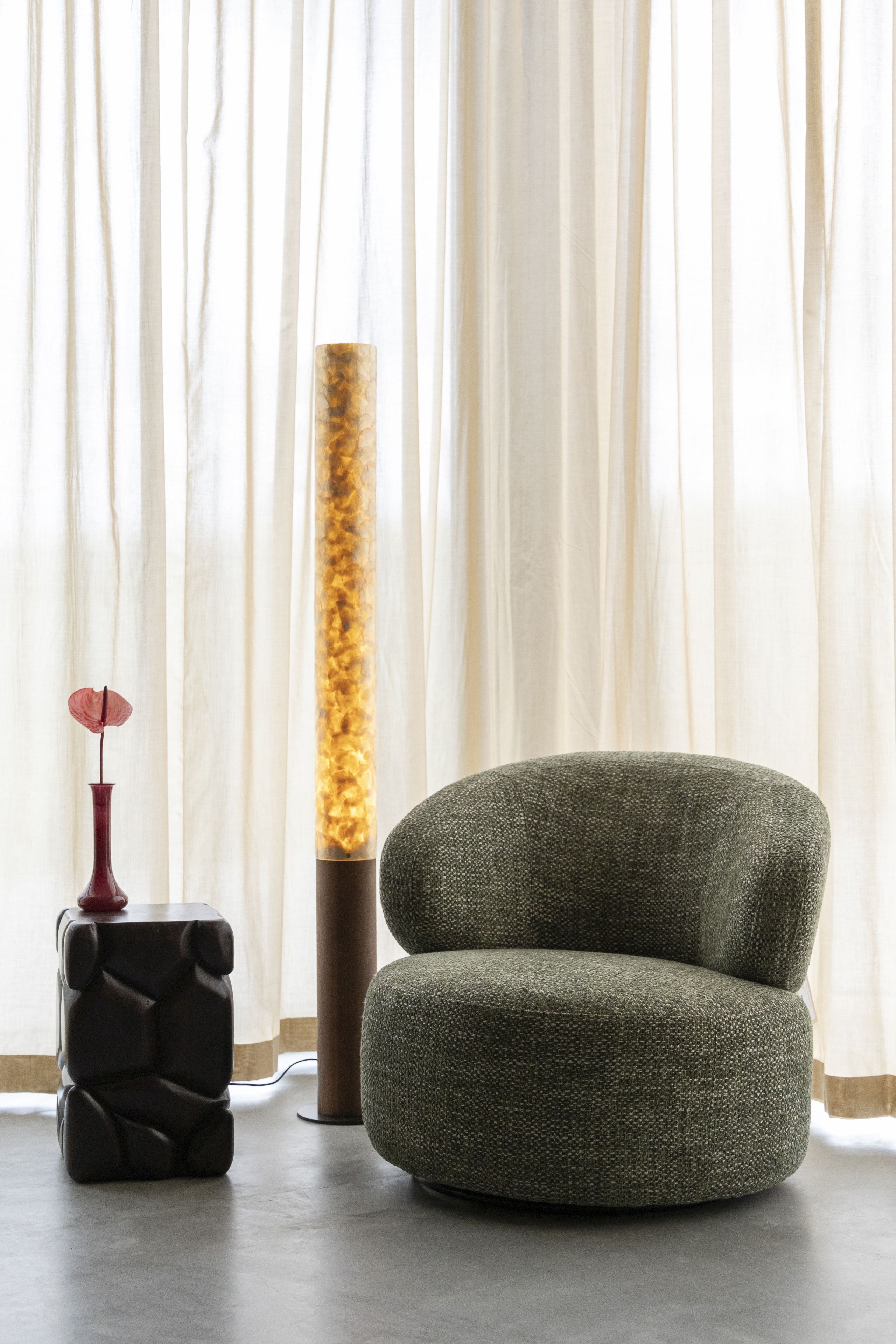 Mid-Century Stehlampe Beam Eichenholz