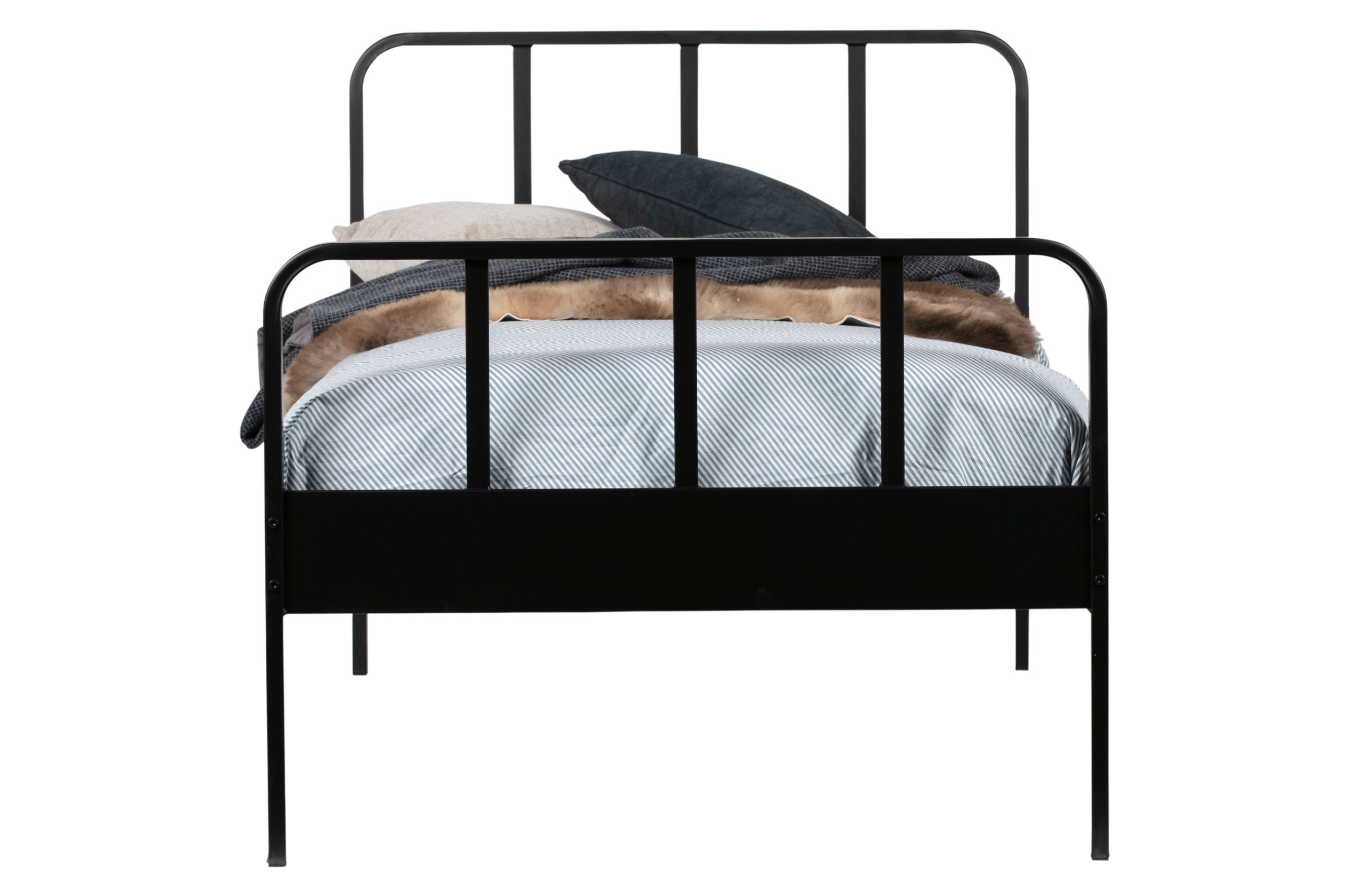 8714713093229_3 Industrial Bett Jugendbett Mees Metall 2 Farben 90 x 200 cm