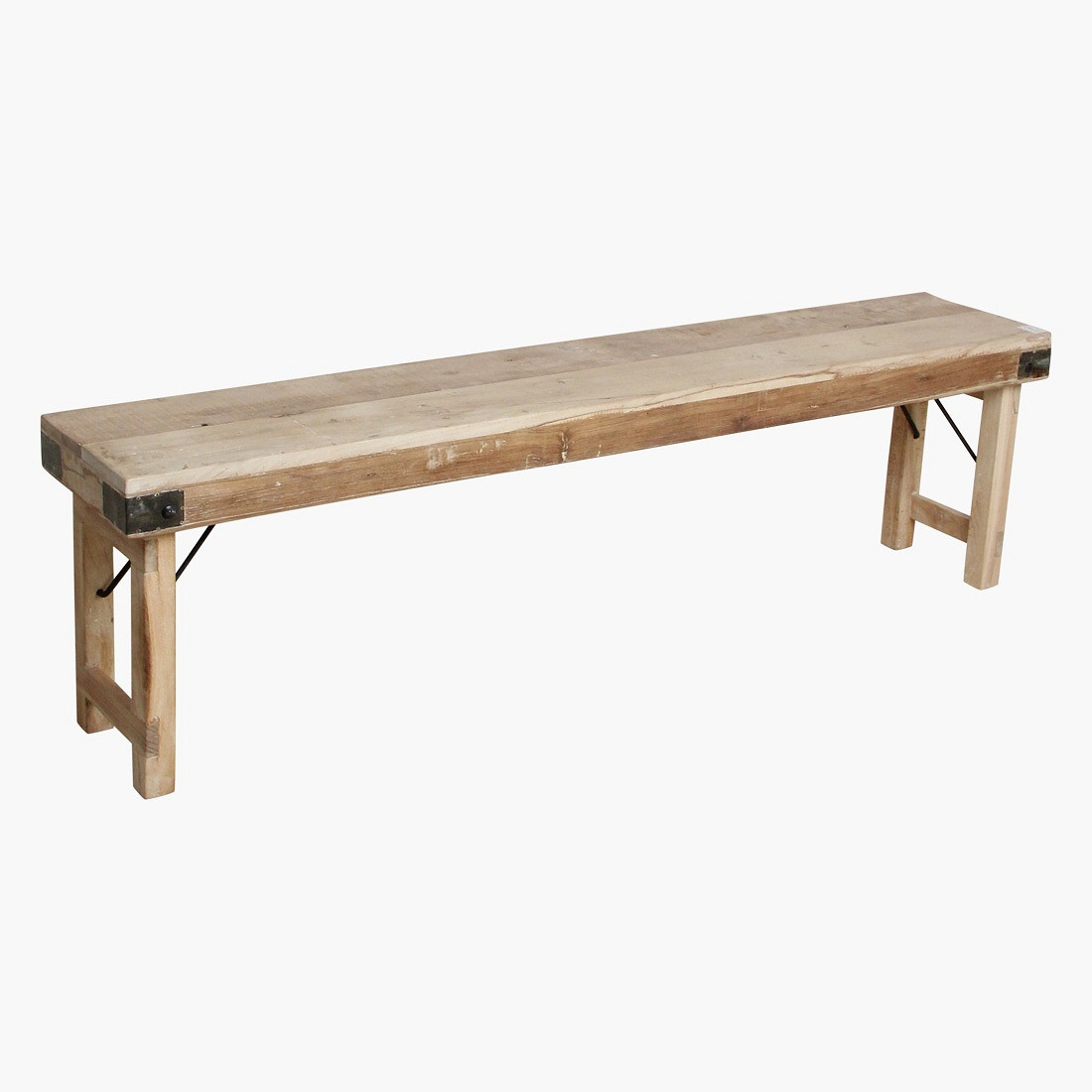 Sitzbank Outdoorbank Estischbank Vintage Klappbar Limewash 160 cm Sitzbank Outdoorbank Estischbank Vintage Klappbar Limewash 160 cm